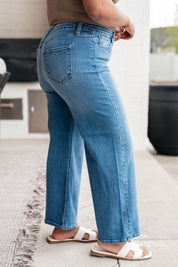 High Rise Wide Leg Crop Judy Blue Jeans