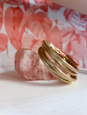 Jelly Tube Gitter Foil Bangle Bracelets Set of 5 *Final Sale*