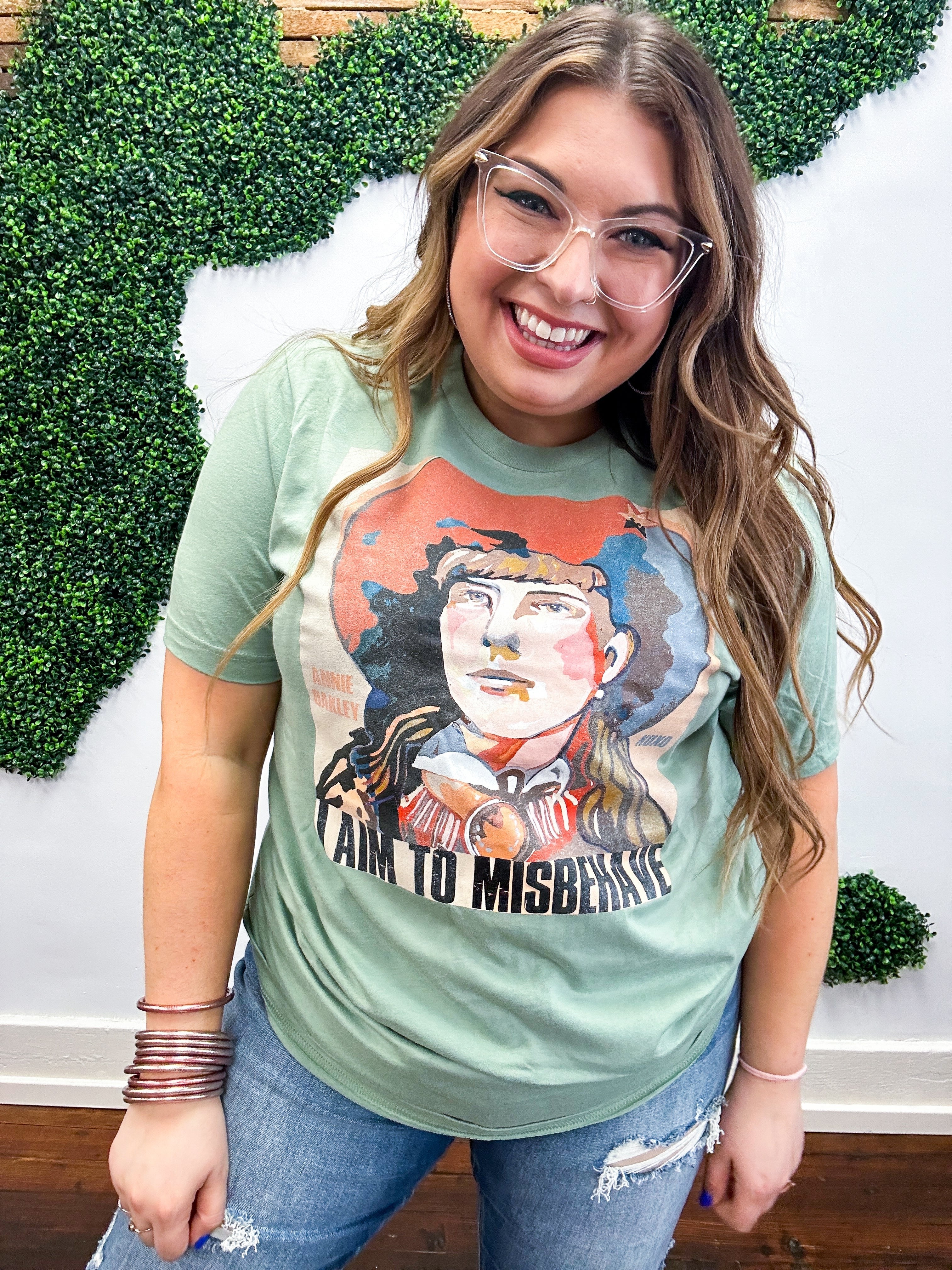 I Aim To Misbehave Annie Oakley Tee