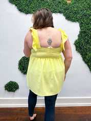 Sunny Days Babydoll Top - Yellow *FINAL SALE*