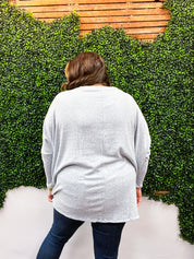 Life Is But A Dream Oversized Sweater Tunic - Denim Blue *FINAL SALE*