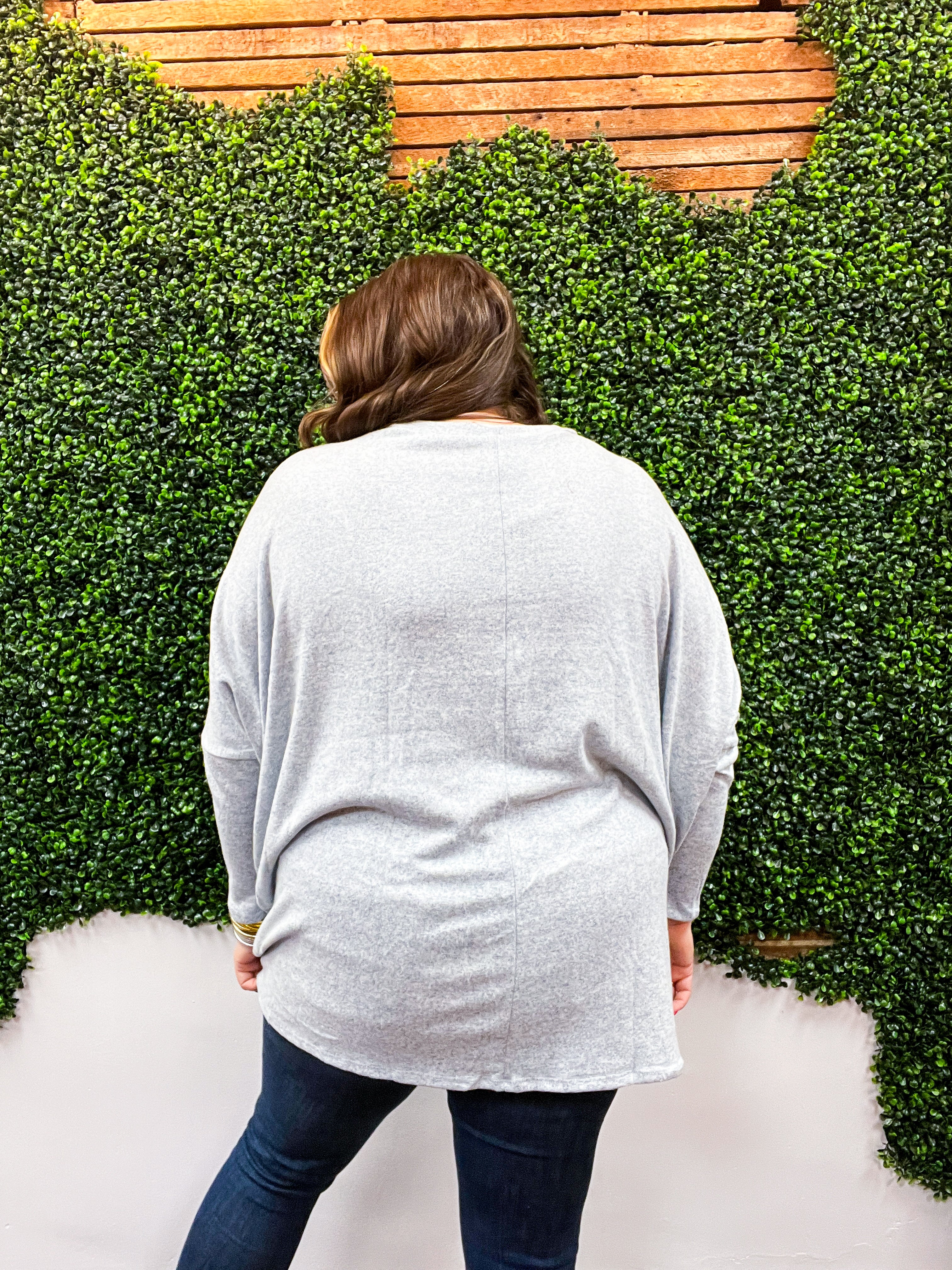 Life Is But A Dream Oversized Sweater Tunic - Denim Blue *FINAL SALE*