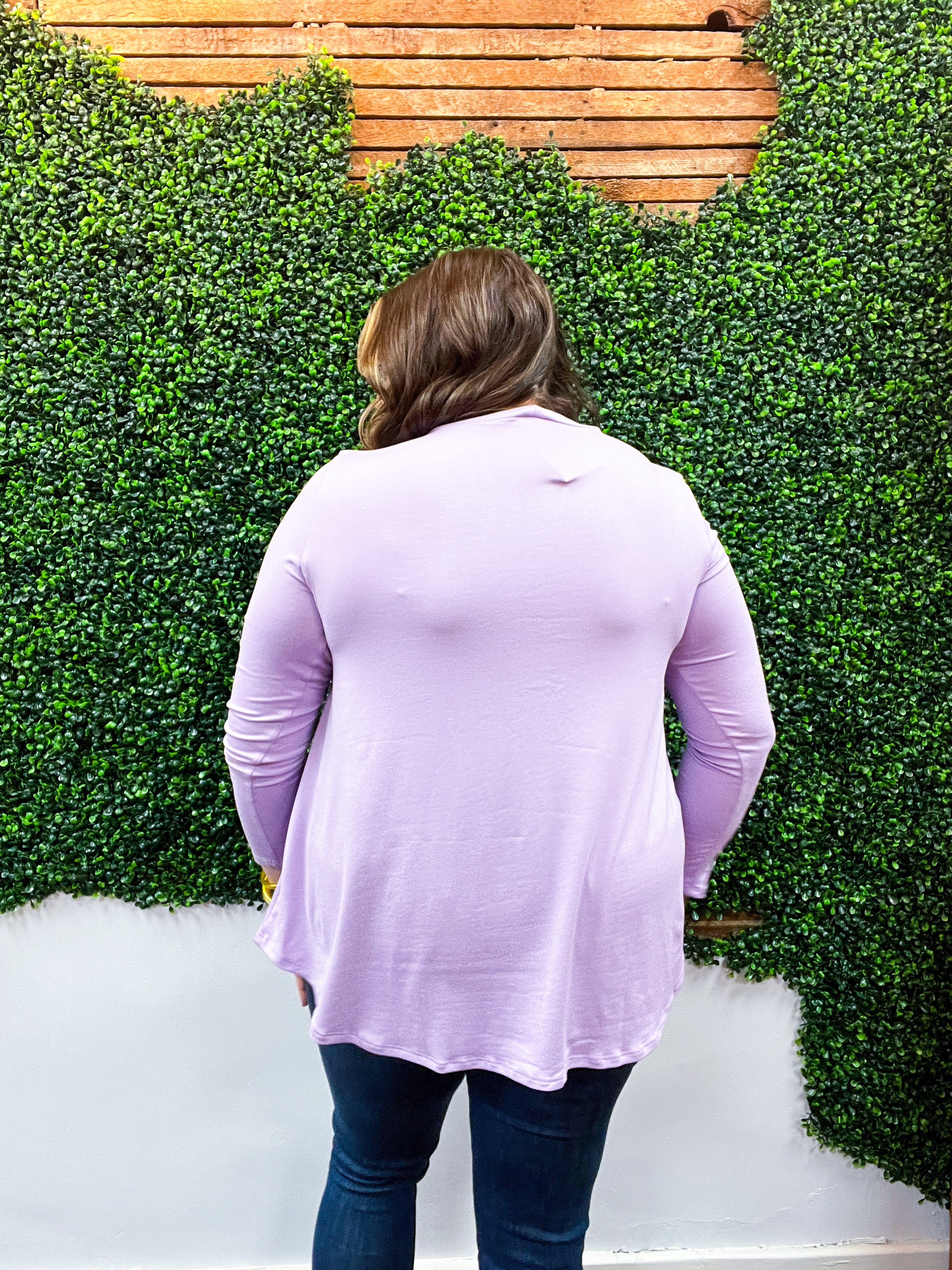 Essential Butter Soft Round Neck Long Sleeve Top - Lavender *FINAL SALE*