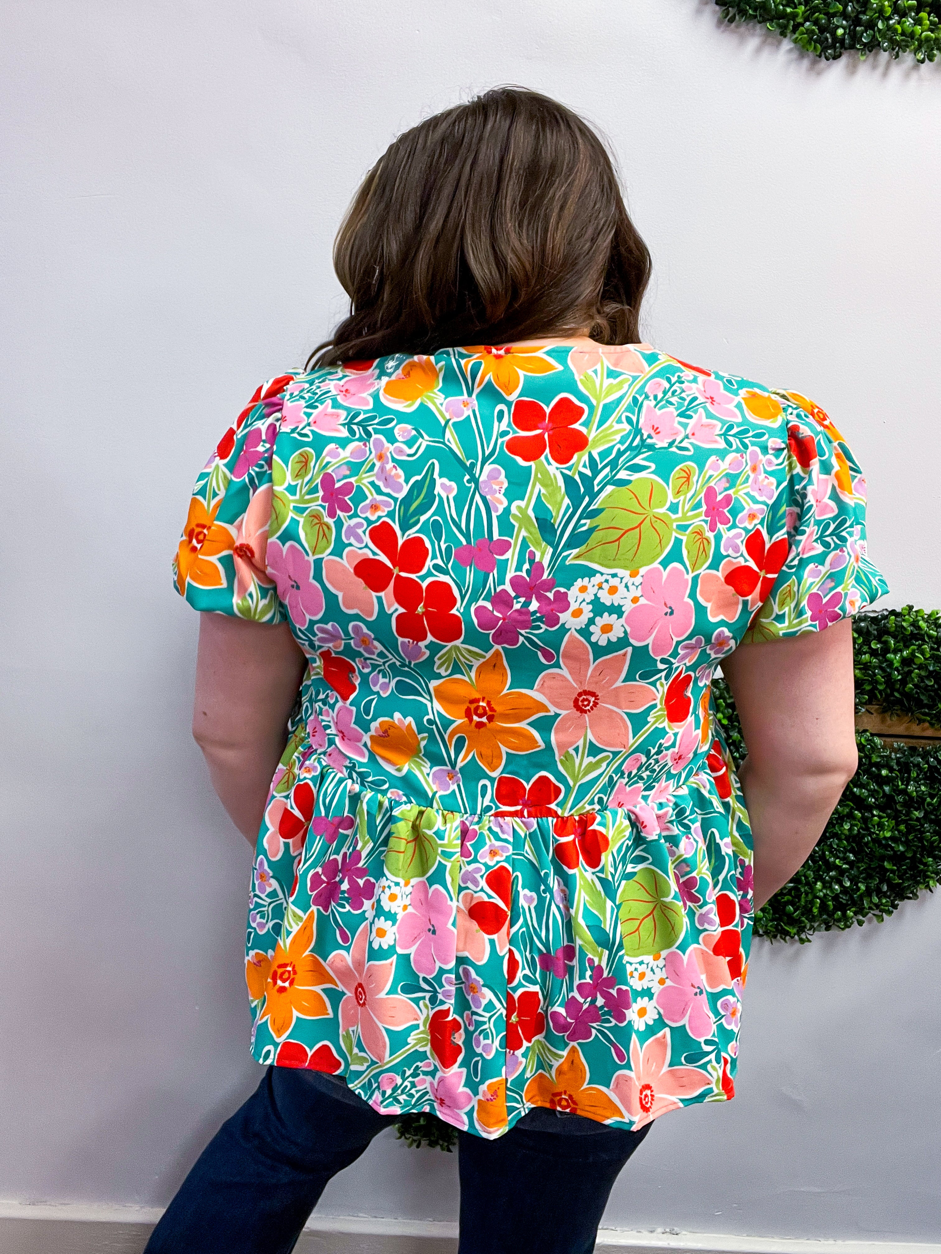 Vivid Petals Tie Top