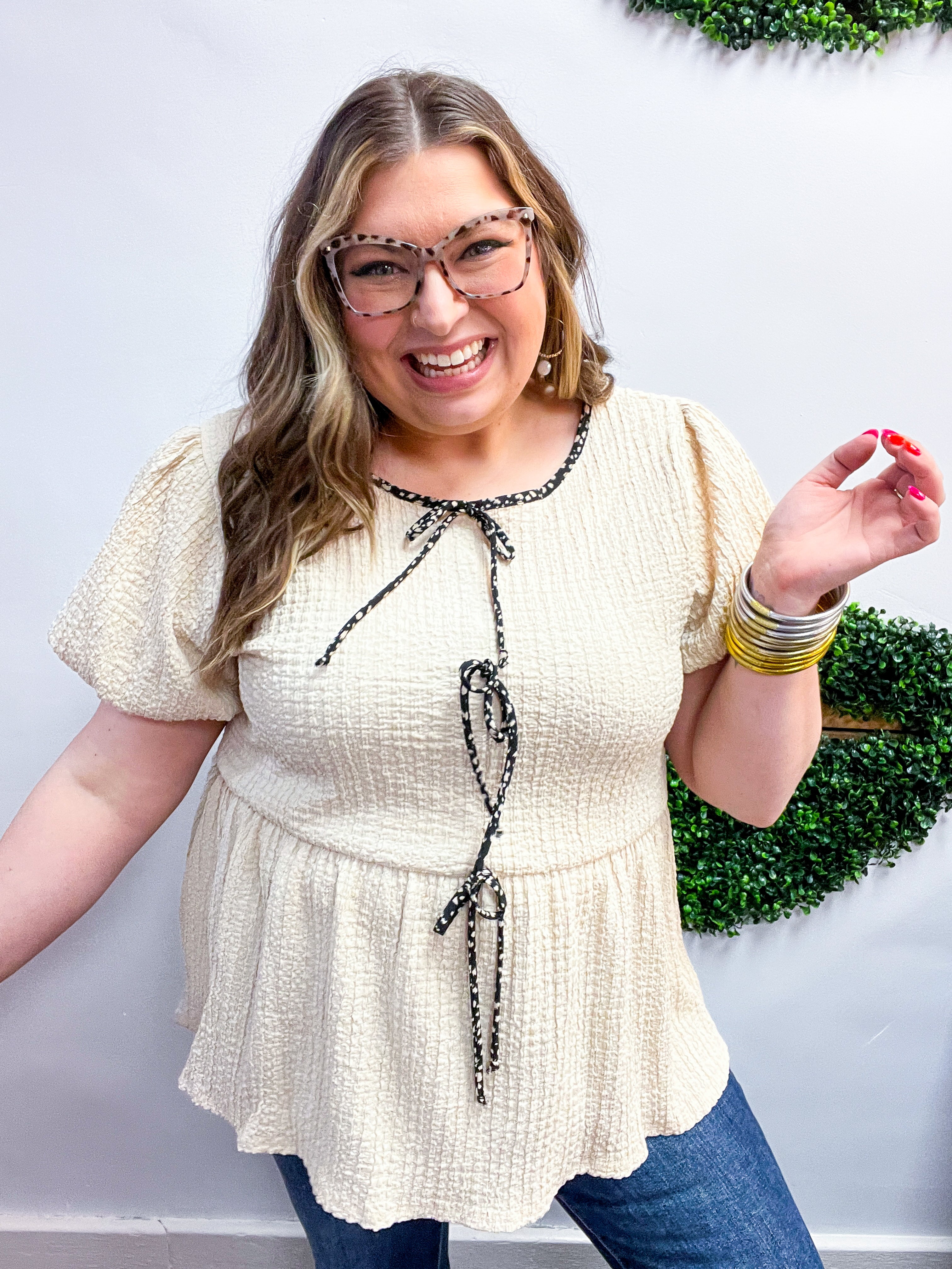 Morning Dew Tie Blouse