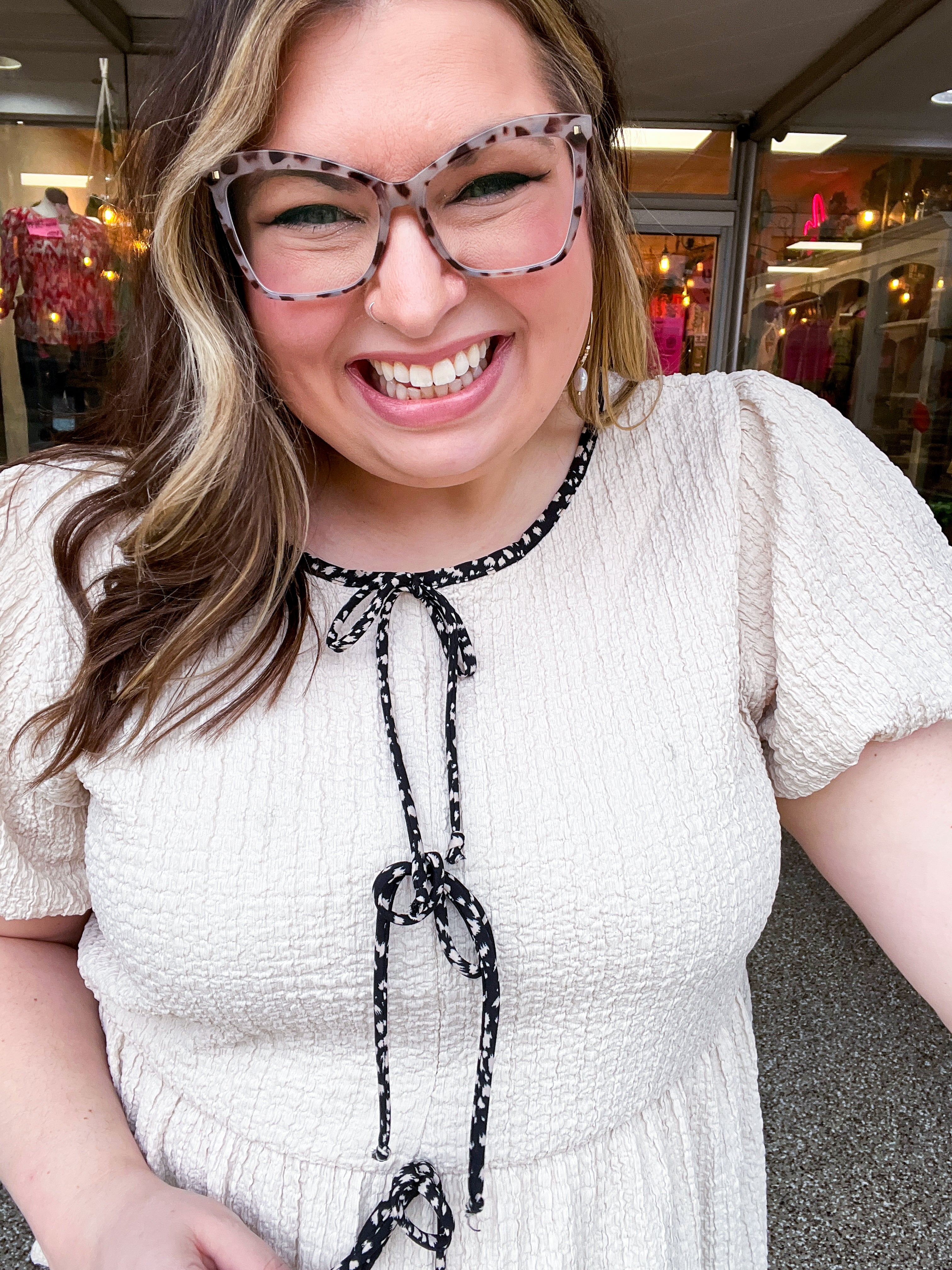 Morning Dew Tie Blouse