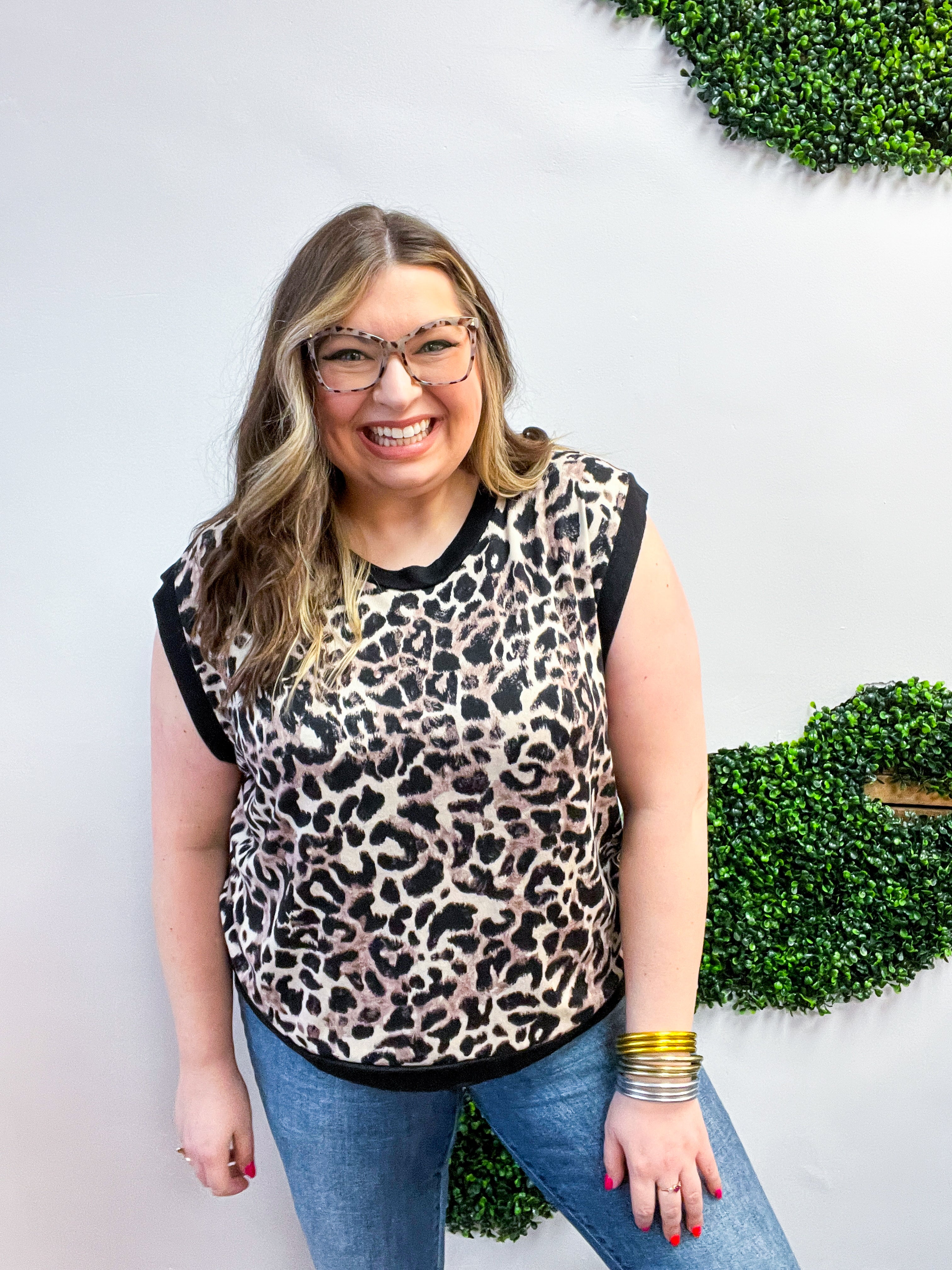 Leopard Luxe Sleeveless Top