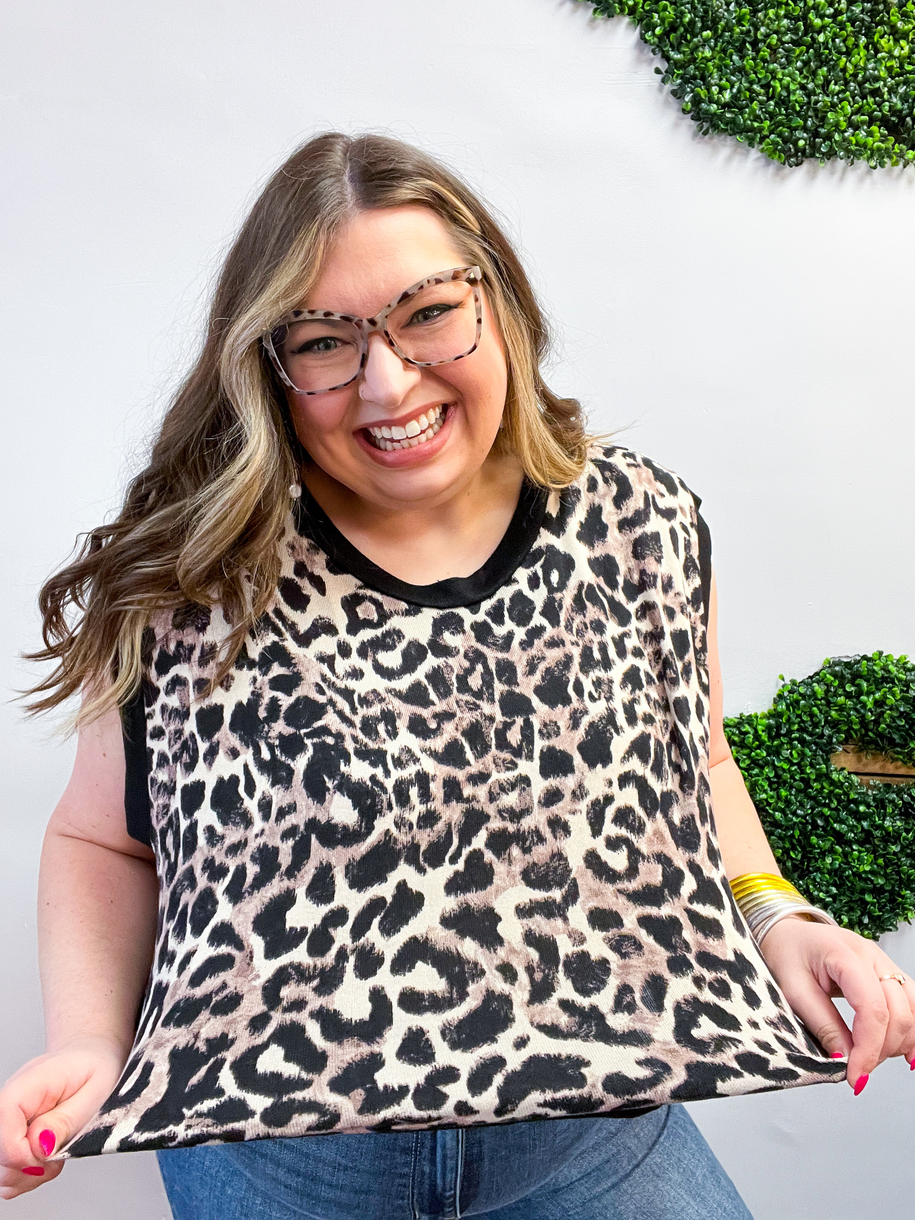 Leopard Luxe Sleeveless Top