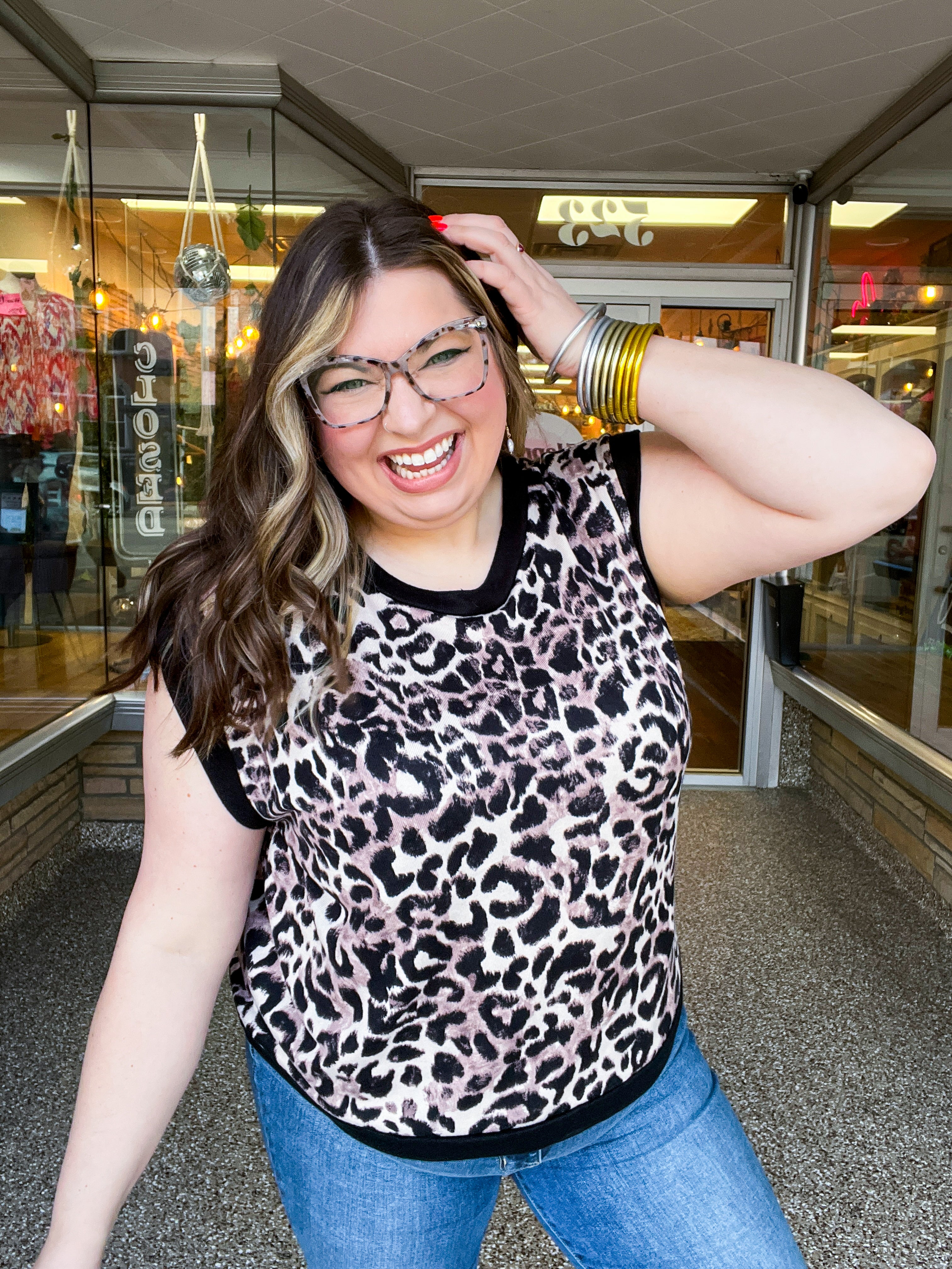 Leopard Luxe Sleeveless Top