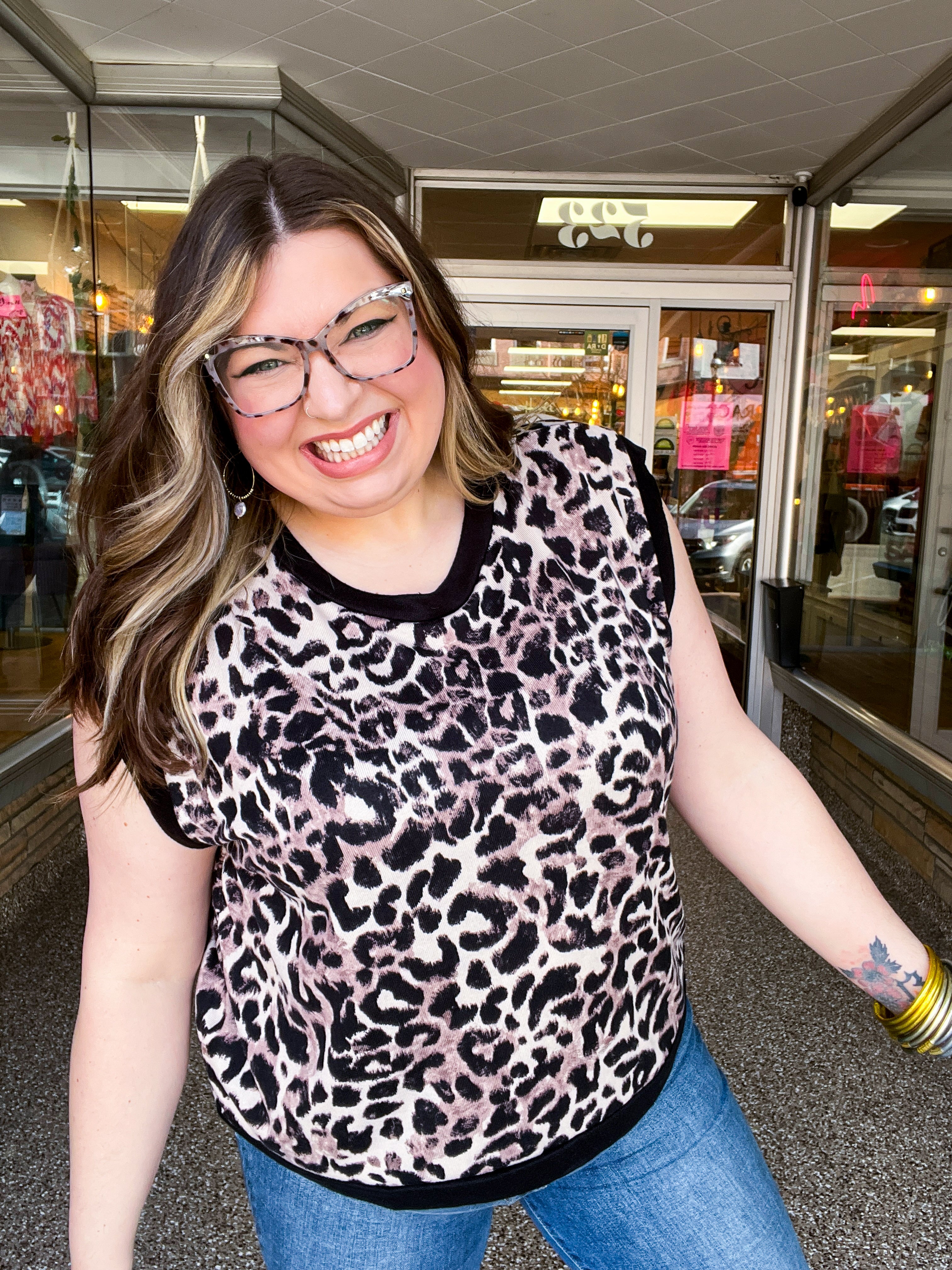 Leopard Luxe Sleeveless Top