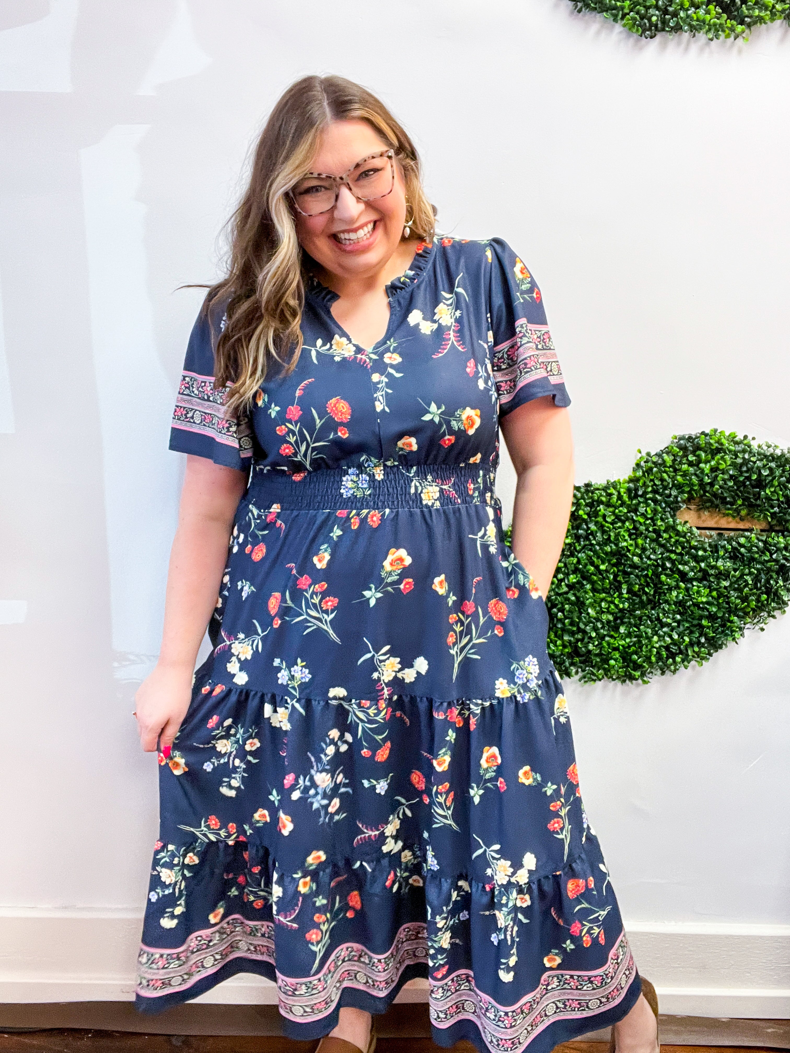 Prairie Blossom Tiered Maxi Dress