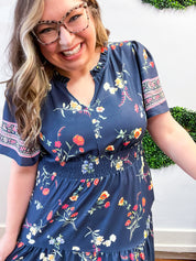 Prairie Blossom Tiered Maxi Dress