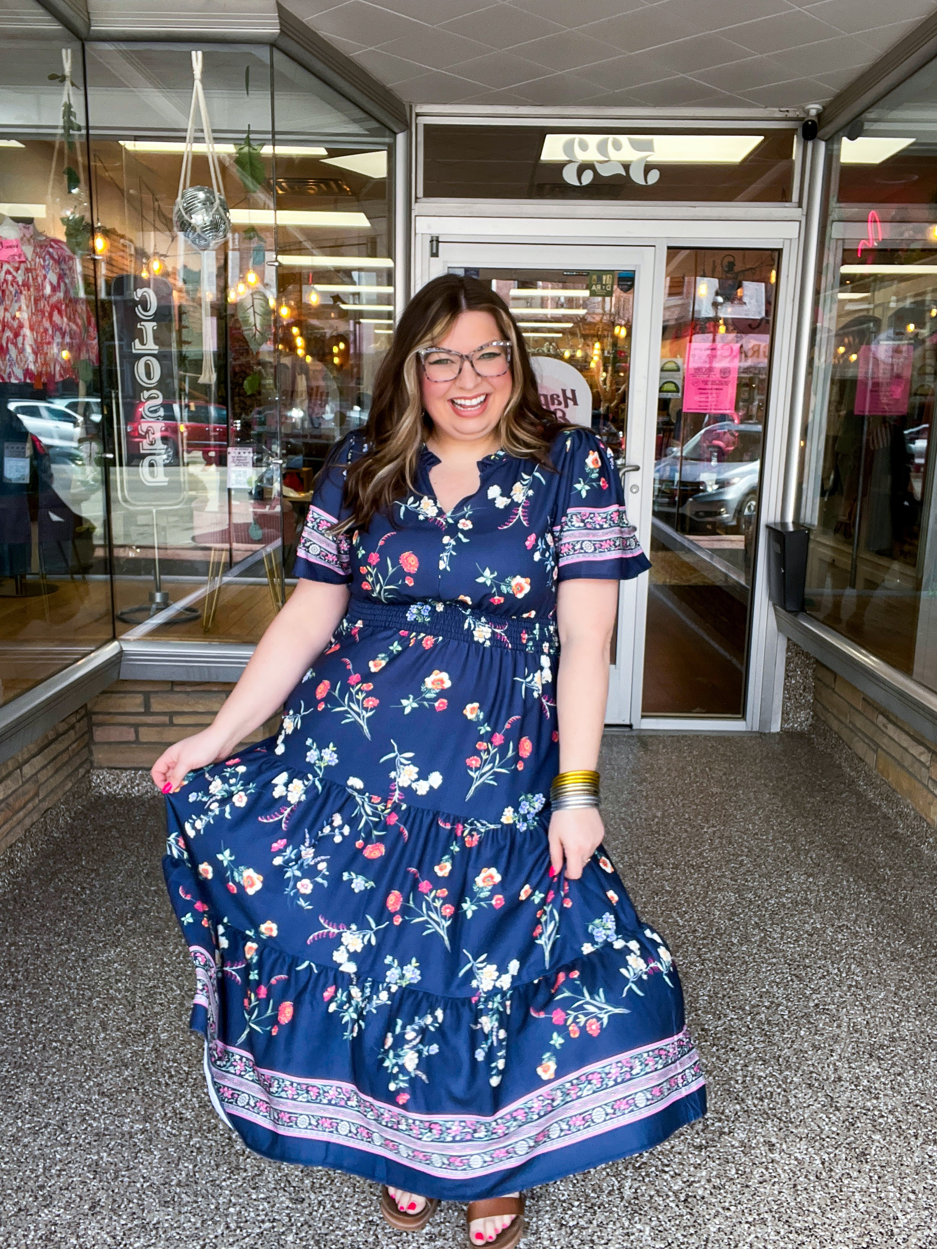 Prairie Blossom Tiered Maxi Dress