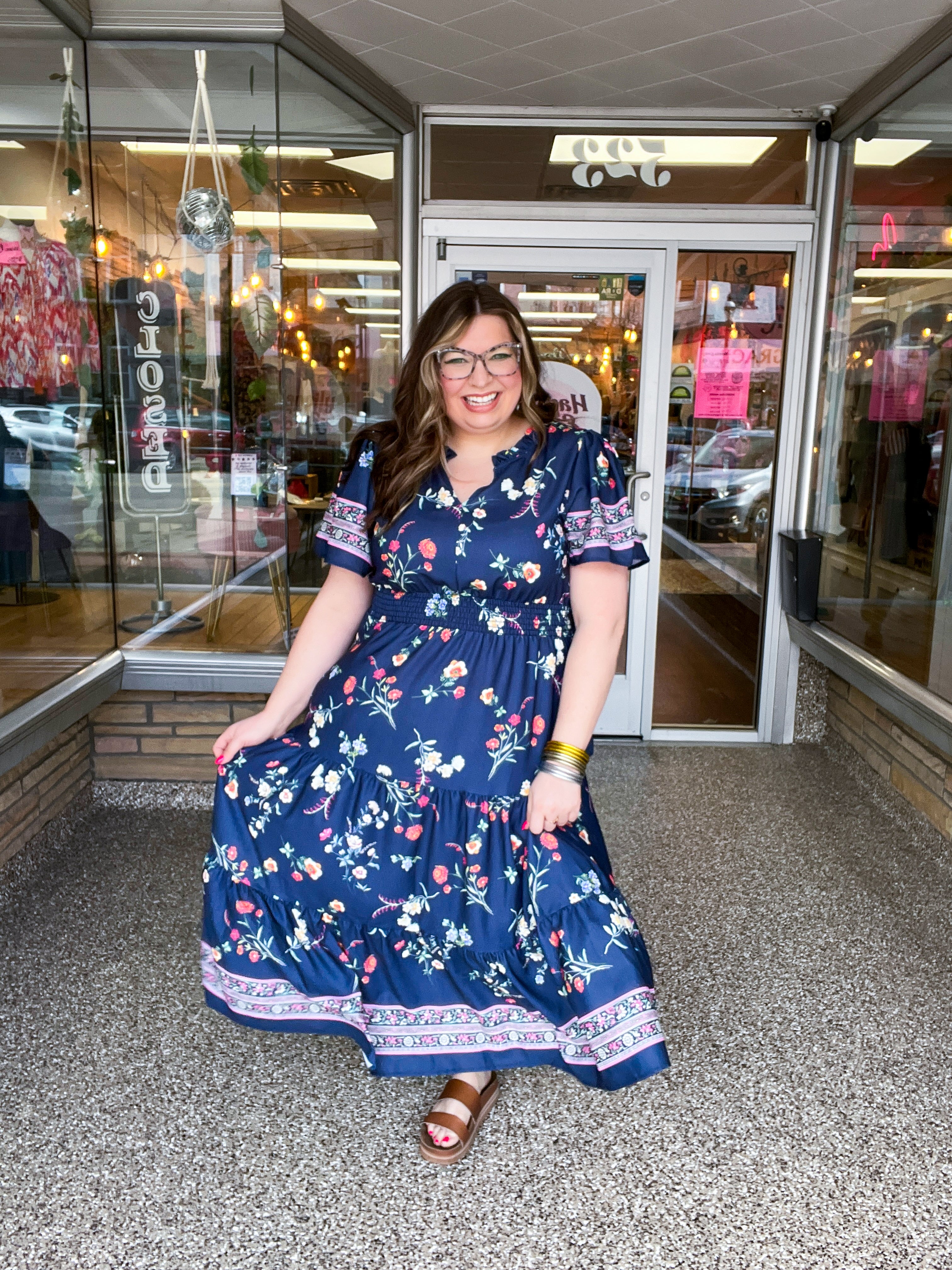 Prairie Blossom Tiered Maxi Dress