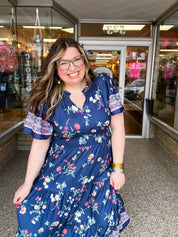 Prairie Blossom Tiered Maxi Dress
