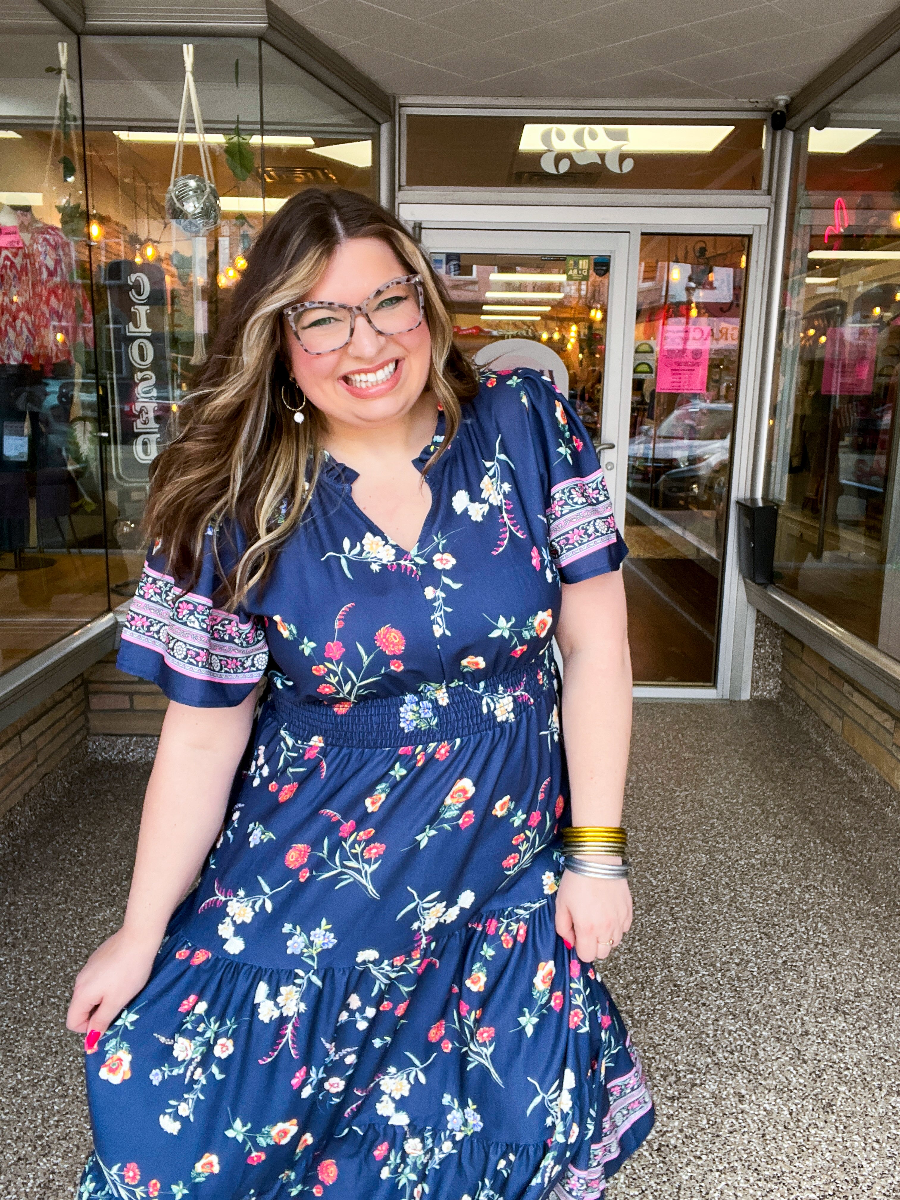 Prairie Blossom Tiered Maxi Dress