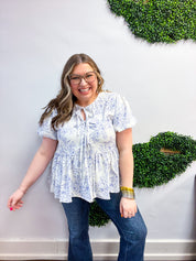 Lavender Breeze Tie Blouse