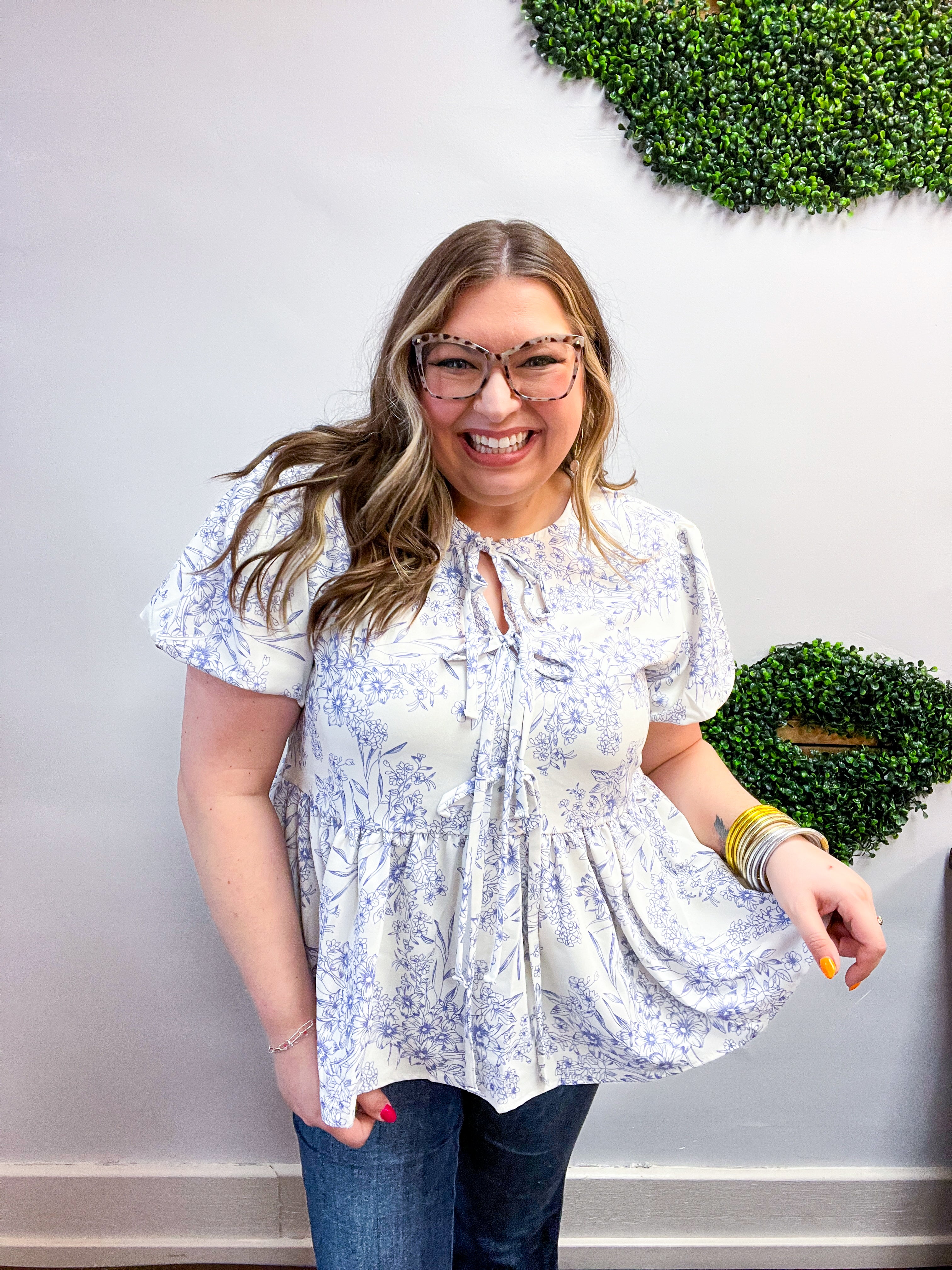 Lavender Breeze Tie Blouse