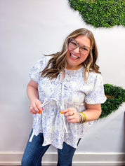 Lavender Breeze Tie Blouse