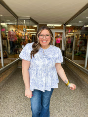 Lavender Breeze Tie Blouse