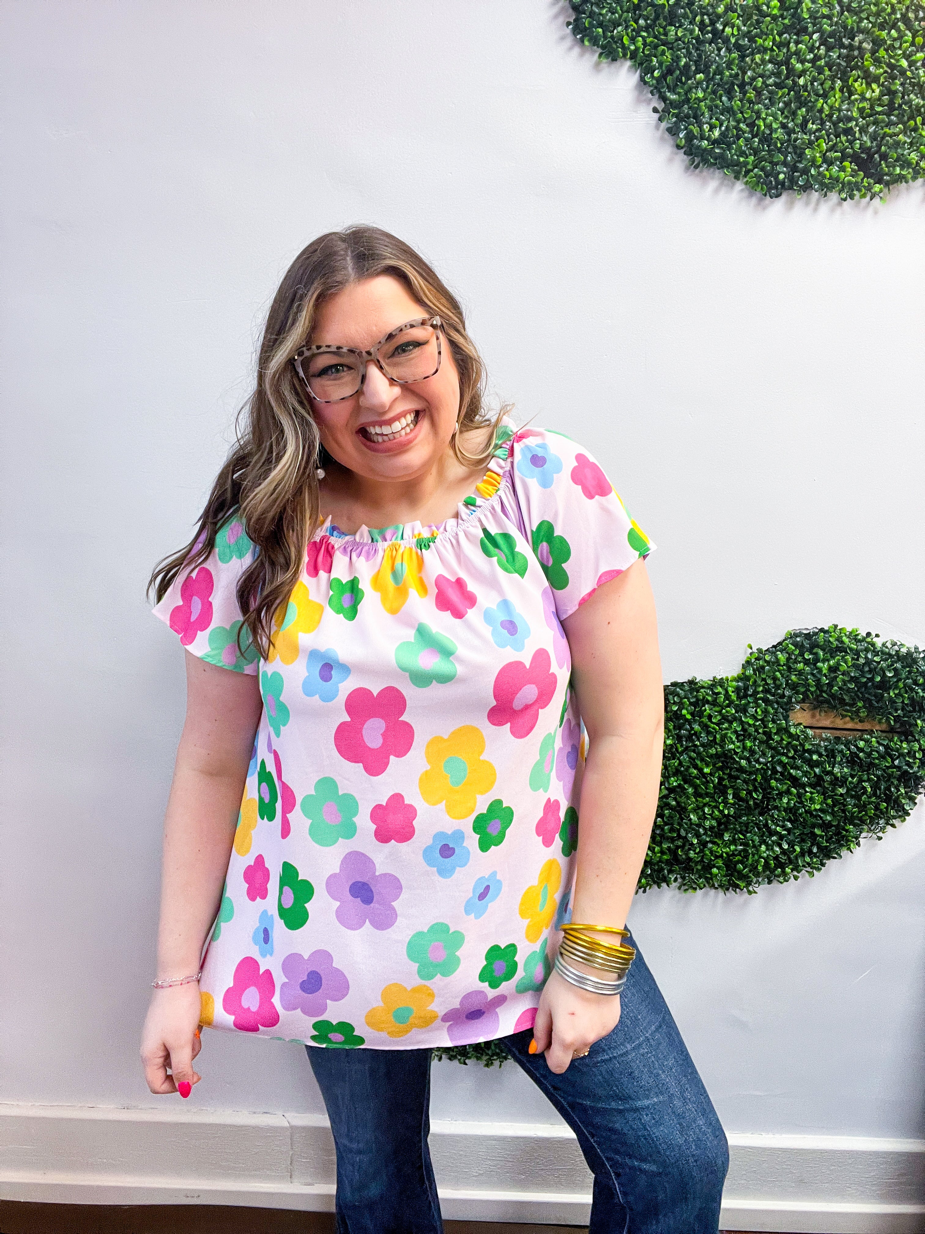 Cheerful Blossoms Top