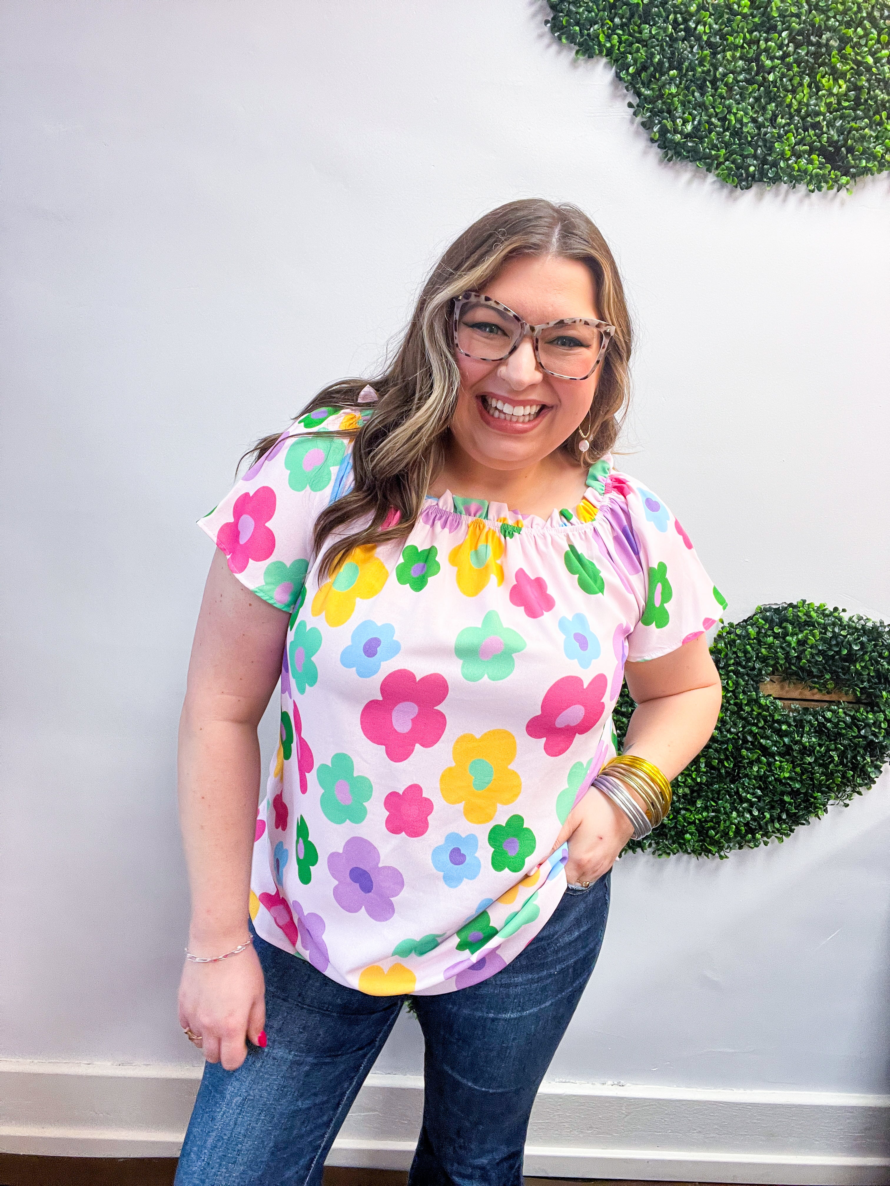 Cheerful Blossoms Top