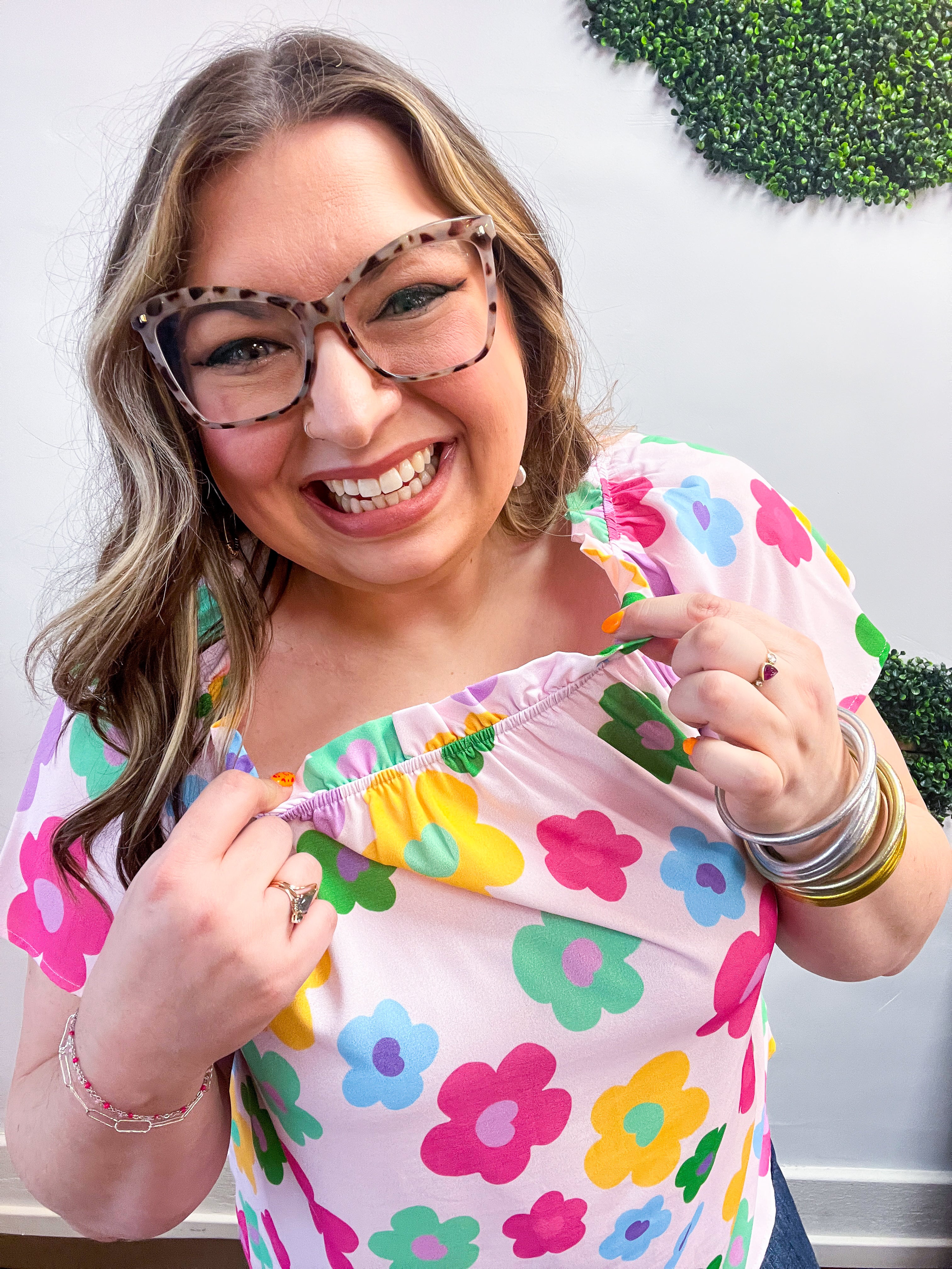 Cheerful Blossoms Top