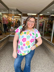 Cheerful Blossoms Top