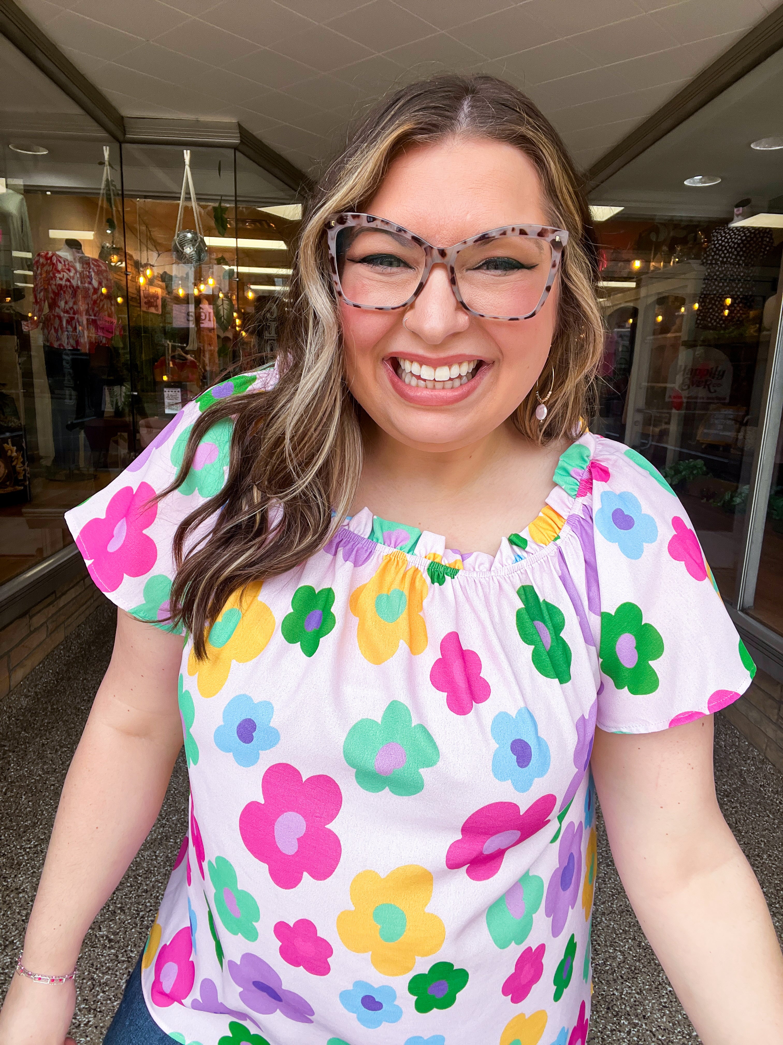 Cheerful Blossoms Top