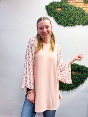 Daisy Dream Raglan Top in Pink