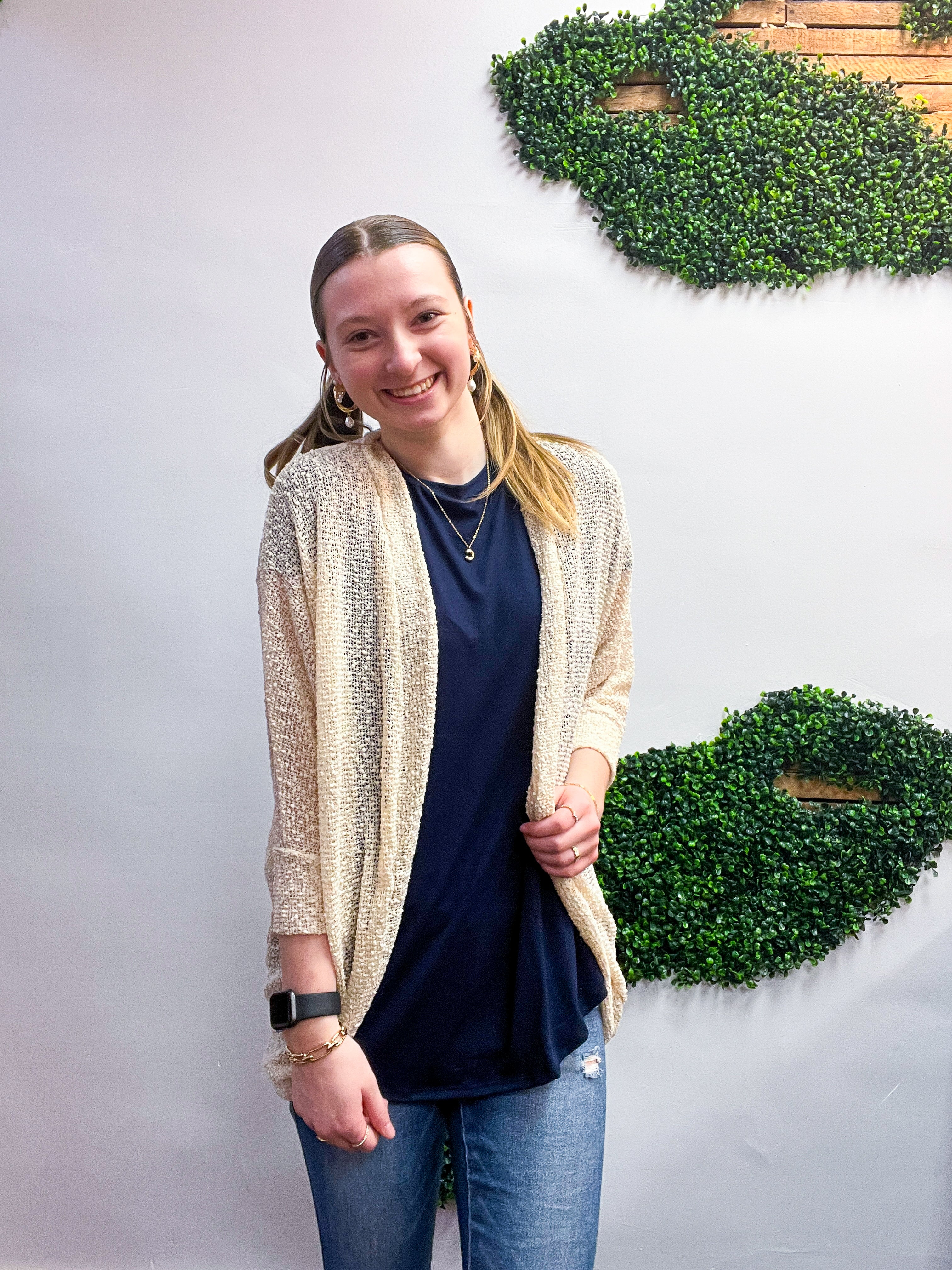 Countryside Comfort Cardigan in Cream