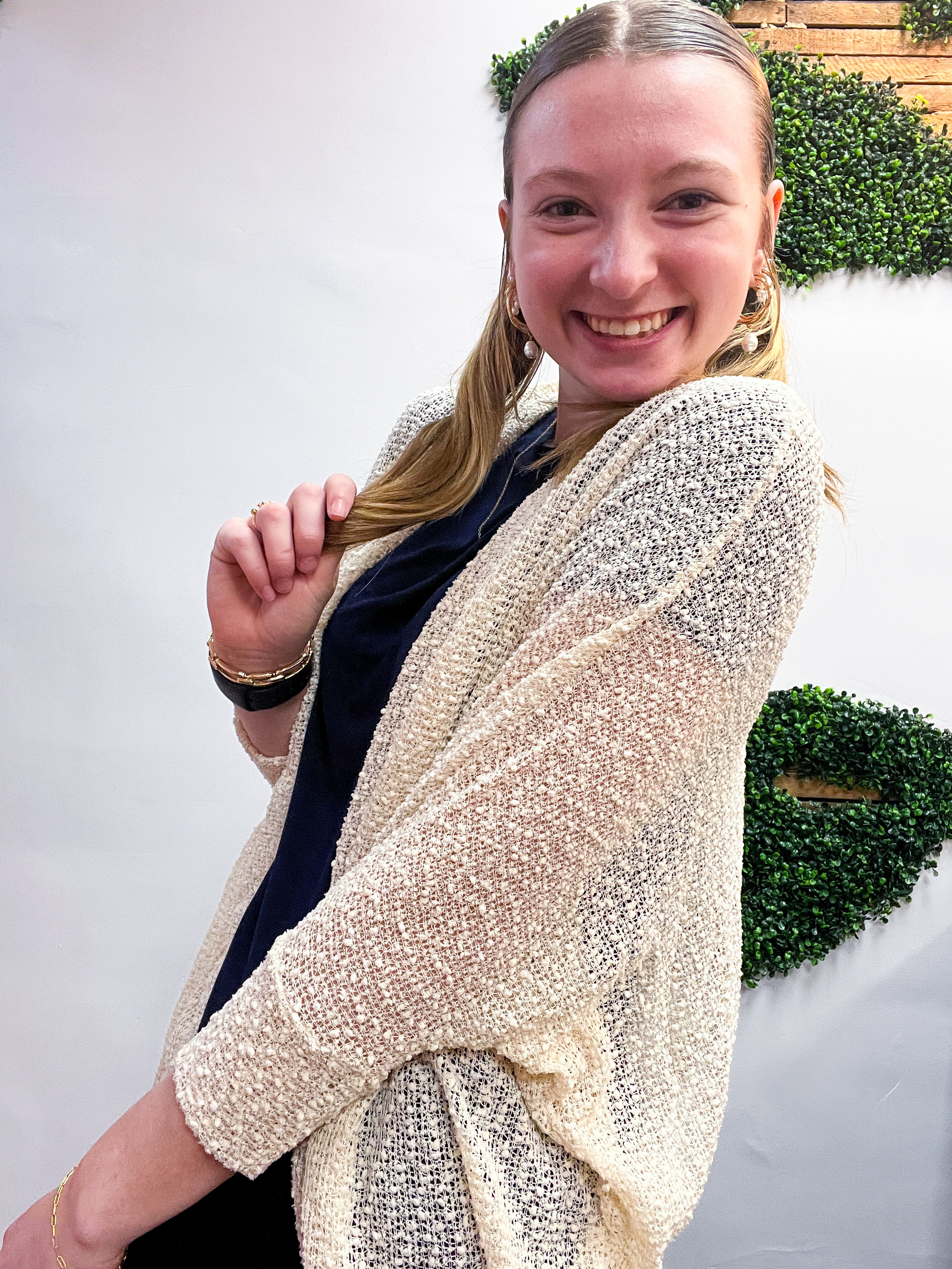Countryside Comfort Cardigan in Cream