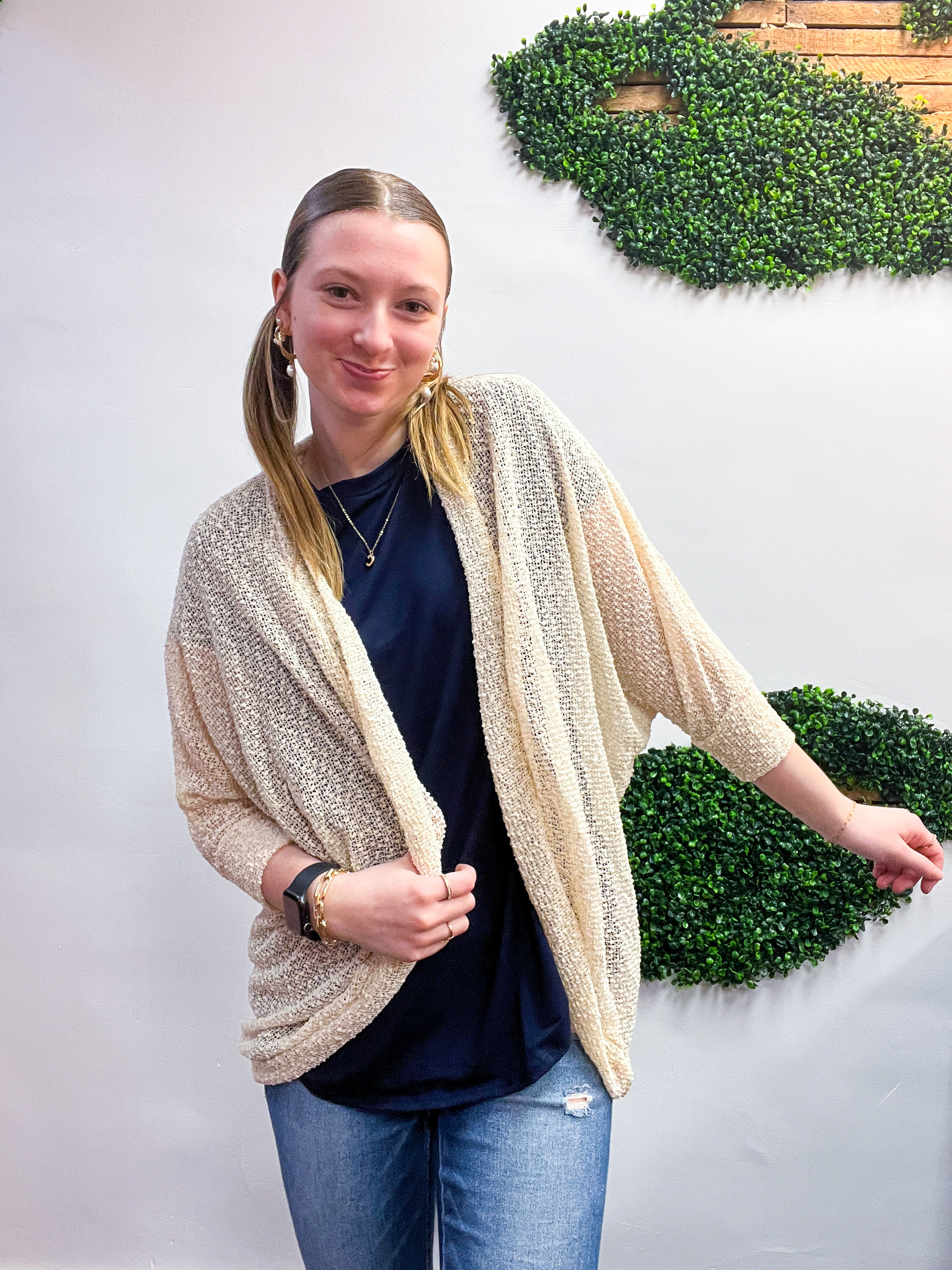 Countryside Comfort Cardigan in Cream