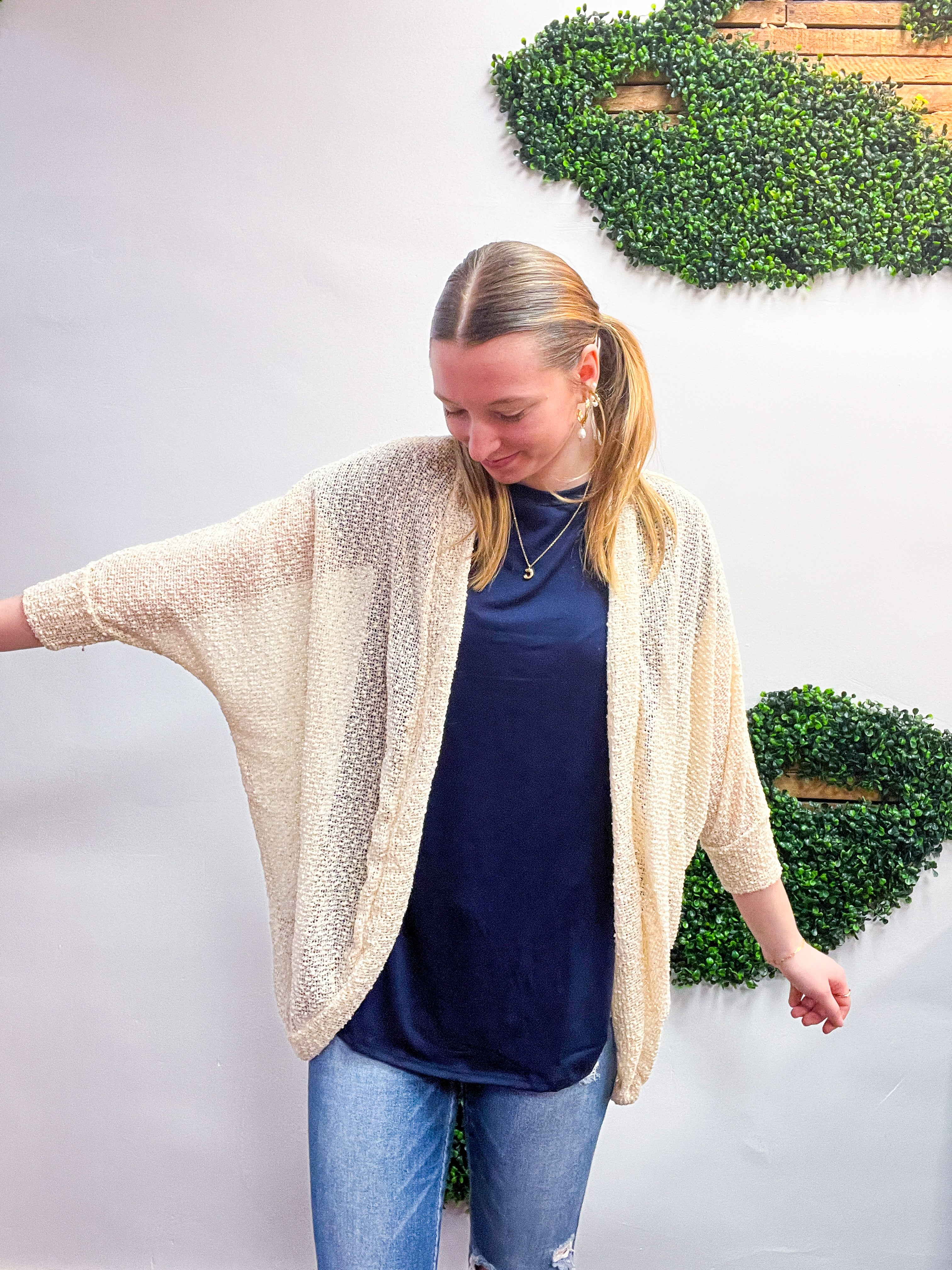 Countryside Comfort Cardigan in Cream