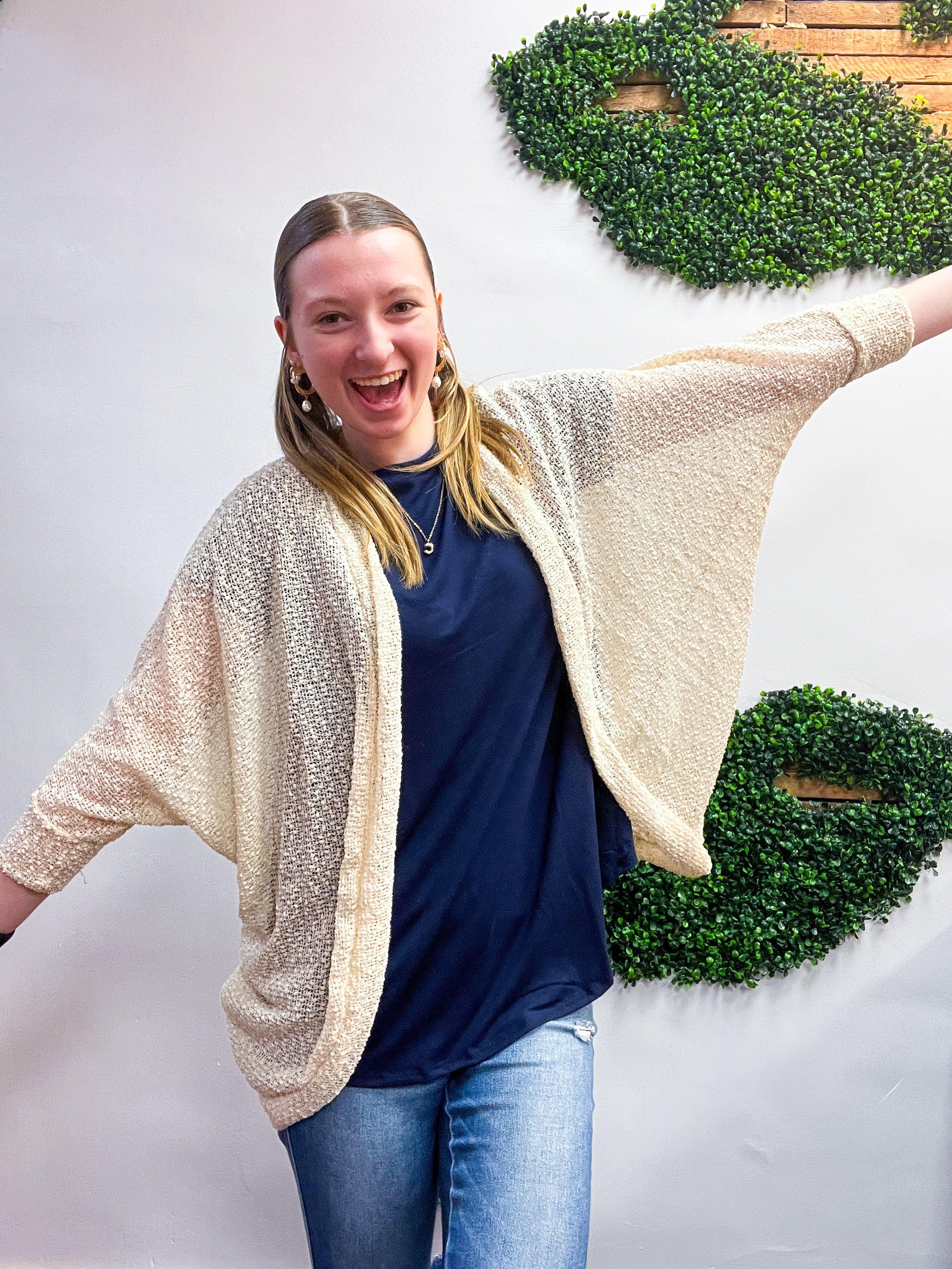 Countryside Comfort Cardigan in Cream
