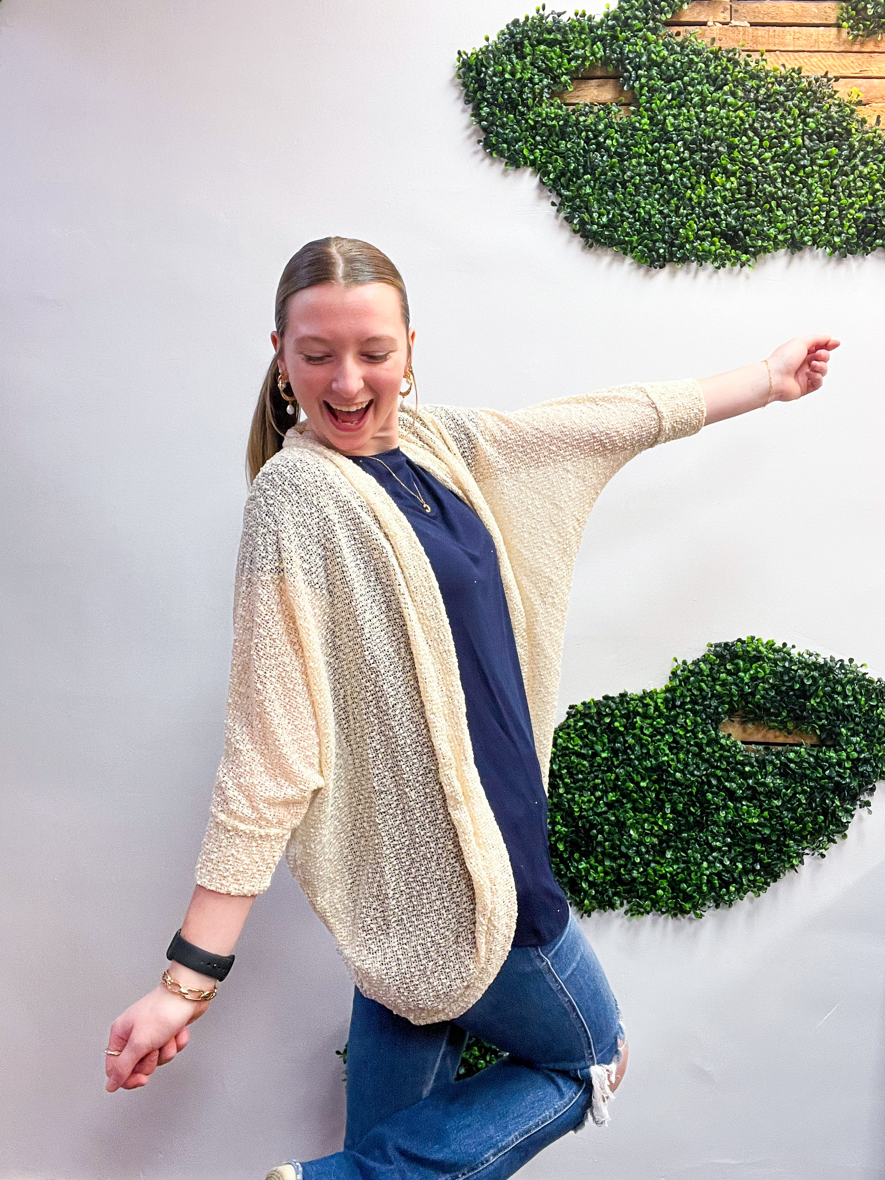 Countryside Comfort Cardigan in Cream