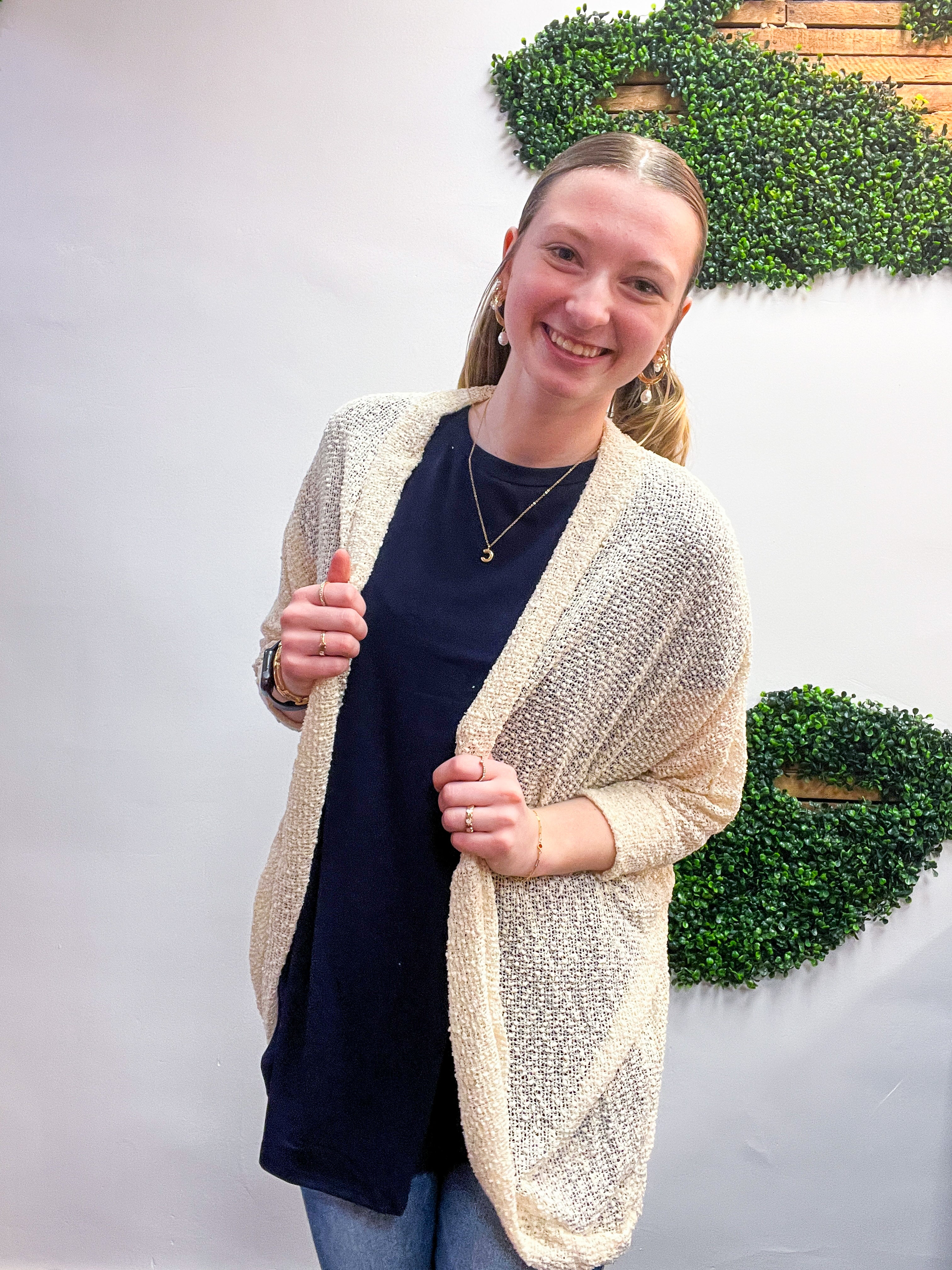 Countryside Comfort Cardigan in Cream