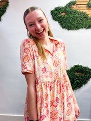 Sweet Paisley Dream Dress in Blush