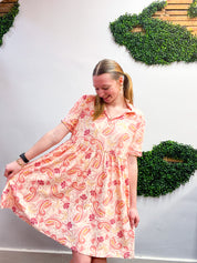 Sweet Paisley Dream Dress in Blush
