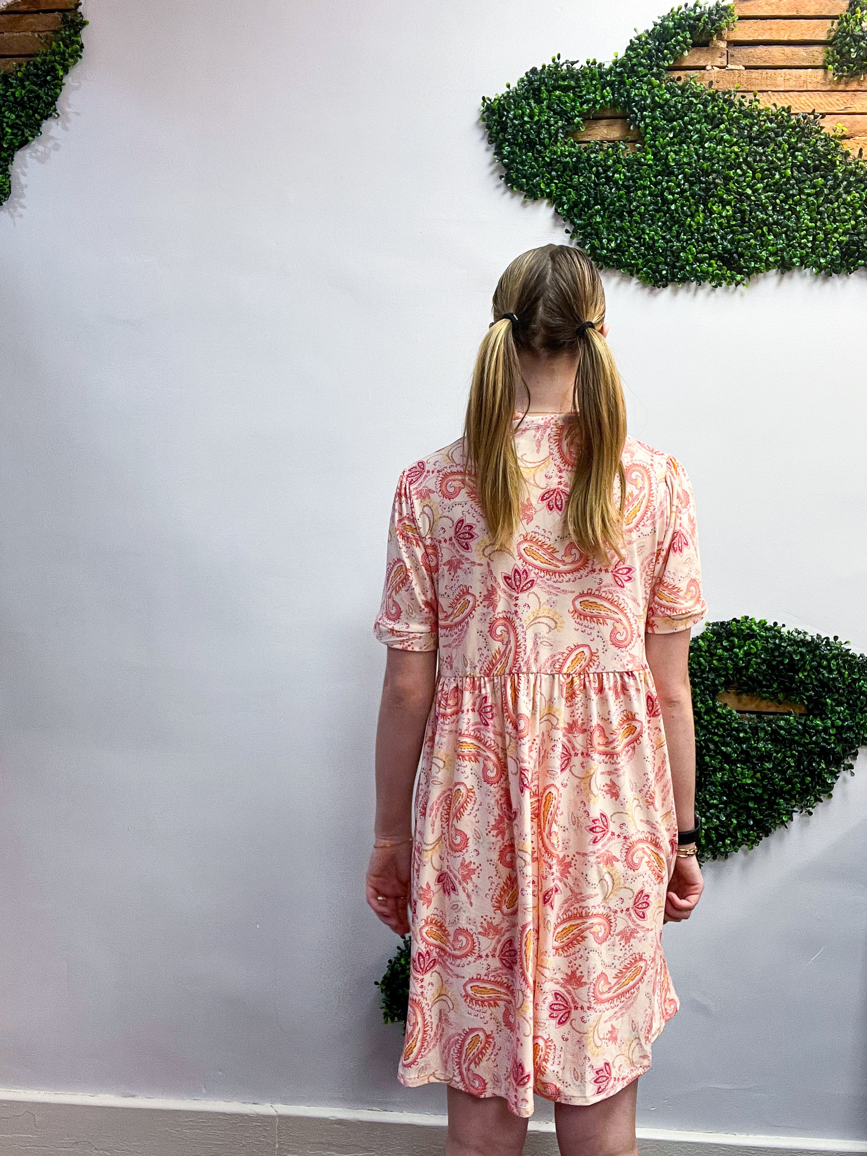 Sweet Paisley Dream Dress in Blush