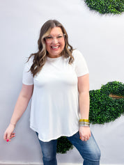 Butter Soft Bliss Tee in Off White