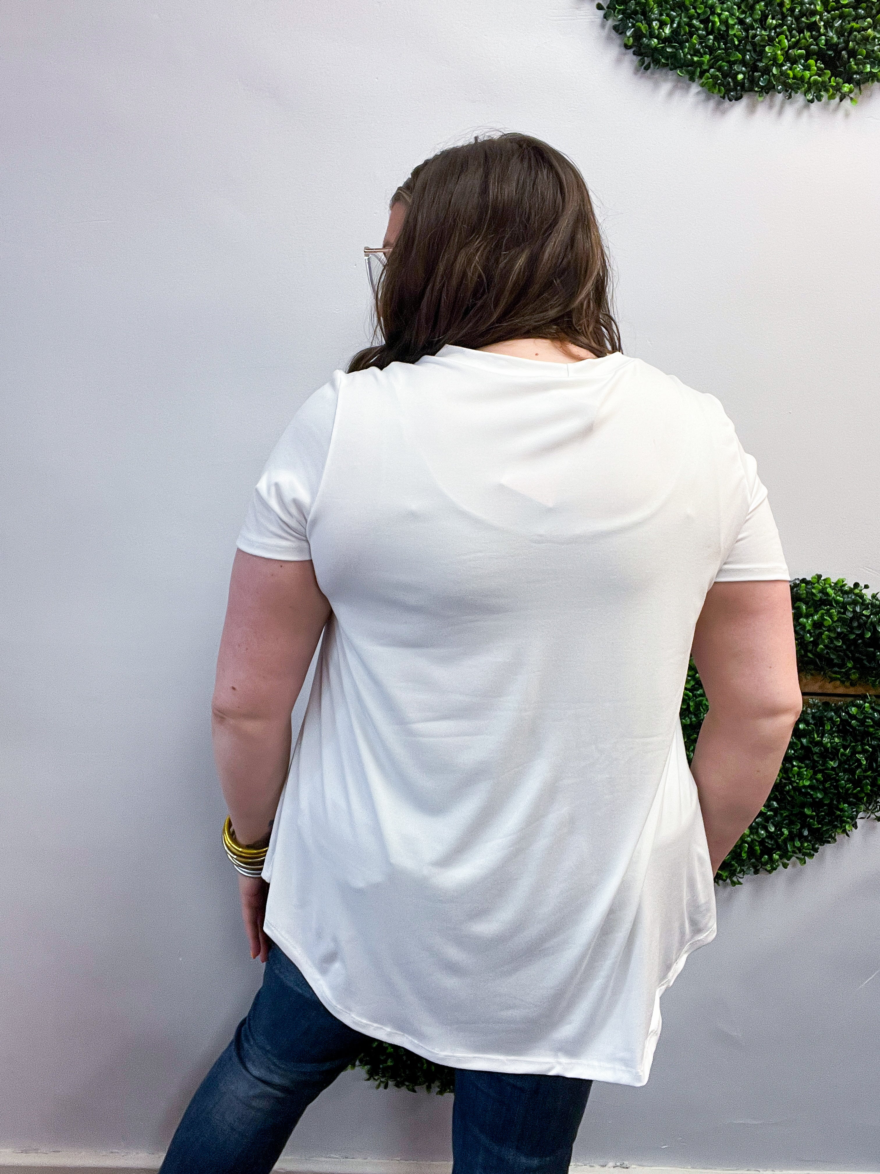 Butter Soft Bliss Tee in Off White