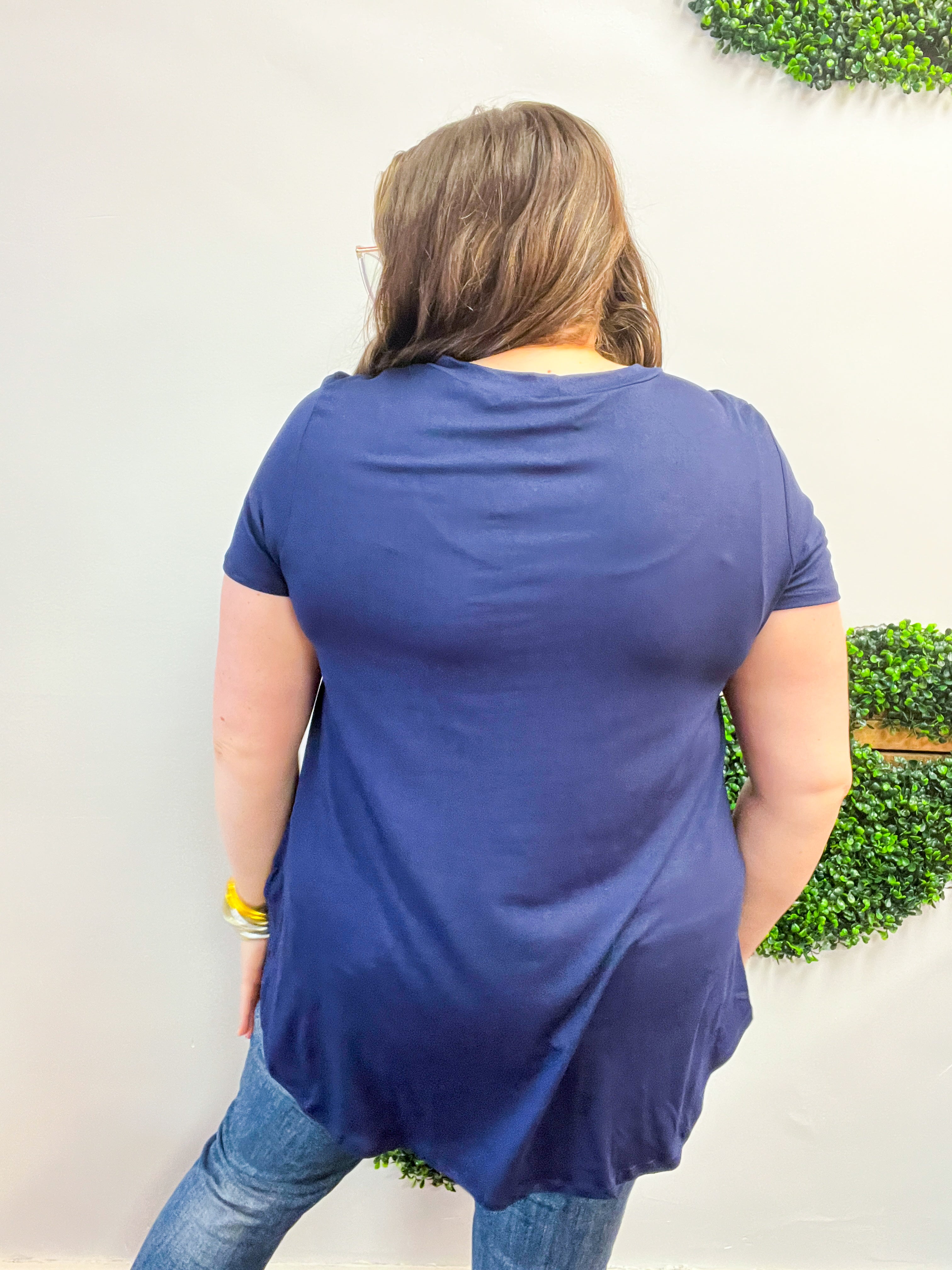Butter Soft Bliss Tee in Navy