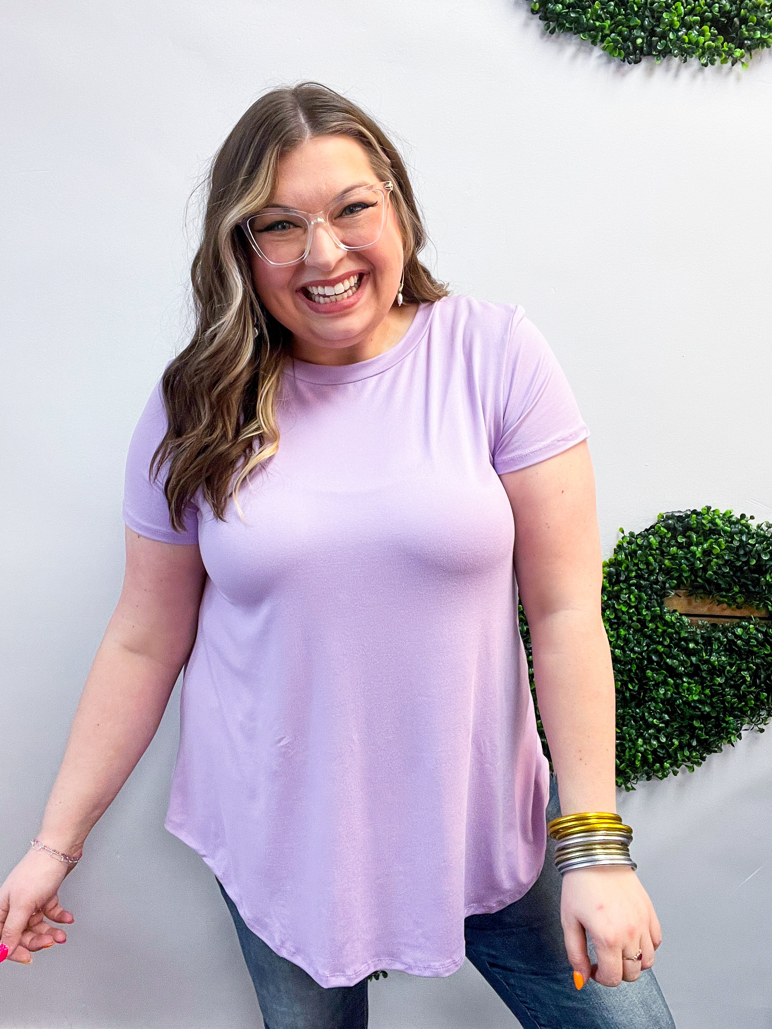 Butter Soft Bliss Tee in Lavender