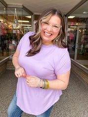 Butter Soft Bliss Tee in Lavender