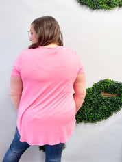 Butter Soft Bliss Tee in Pink