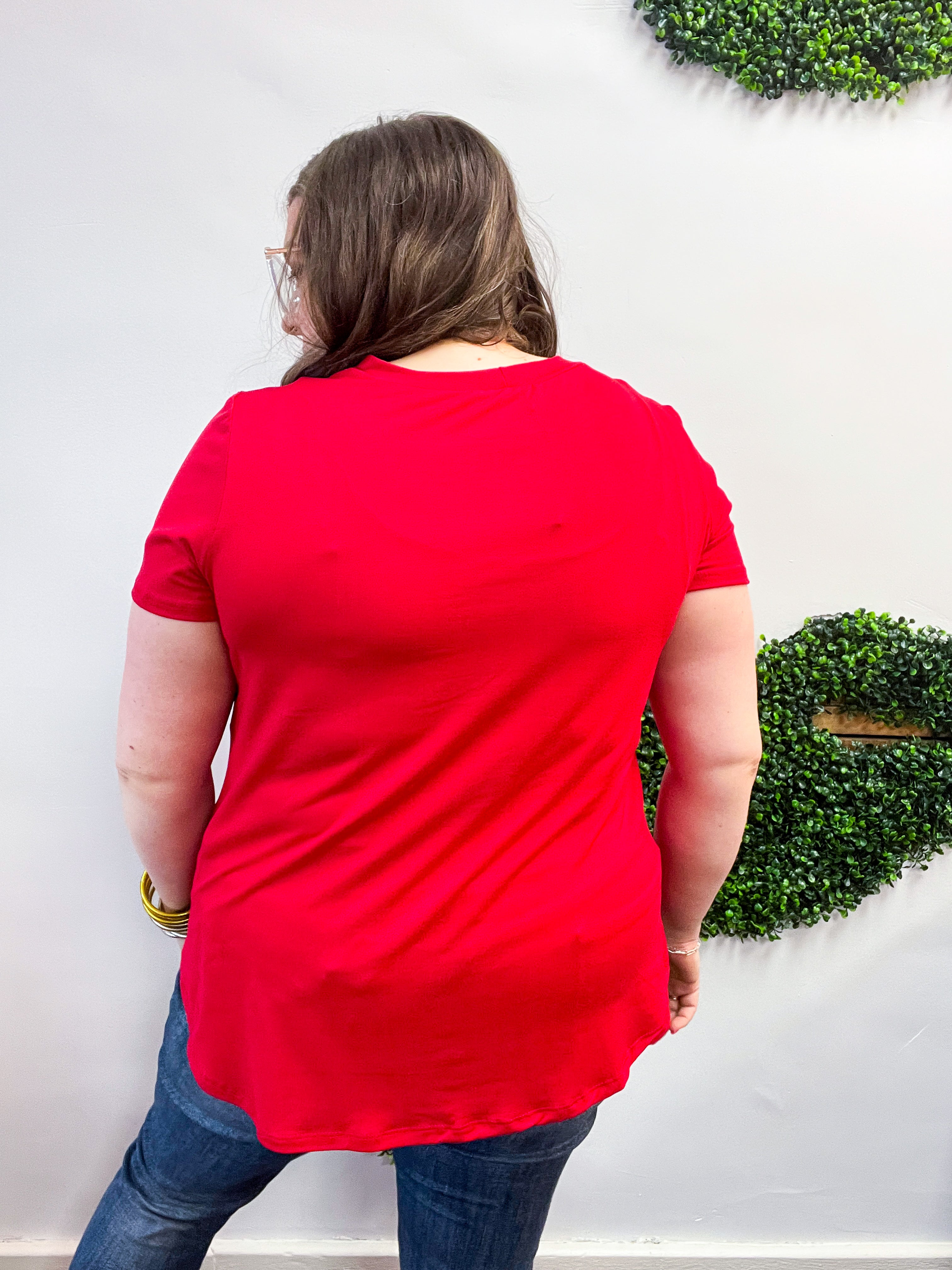 Butter Soft Bliss Tee in Red