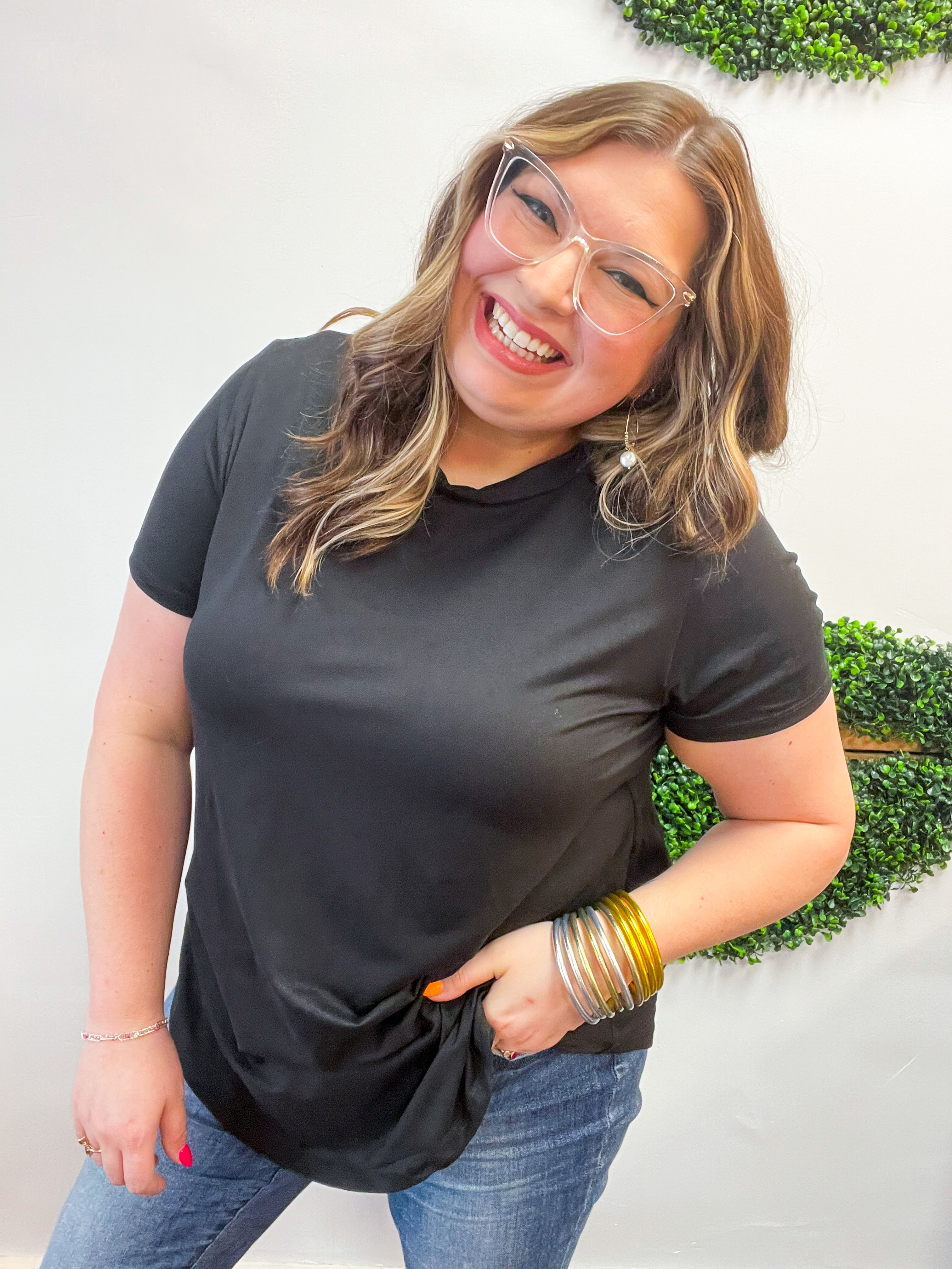 Butter Soft Bliss Tee in Black