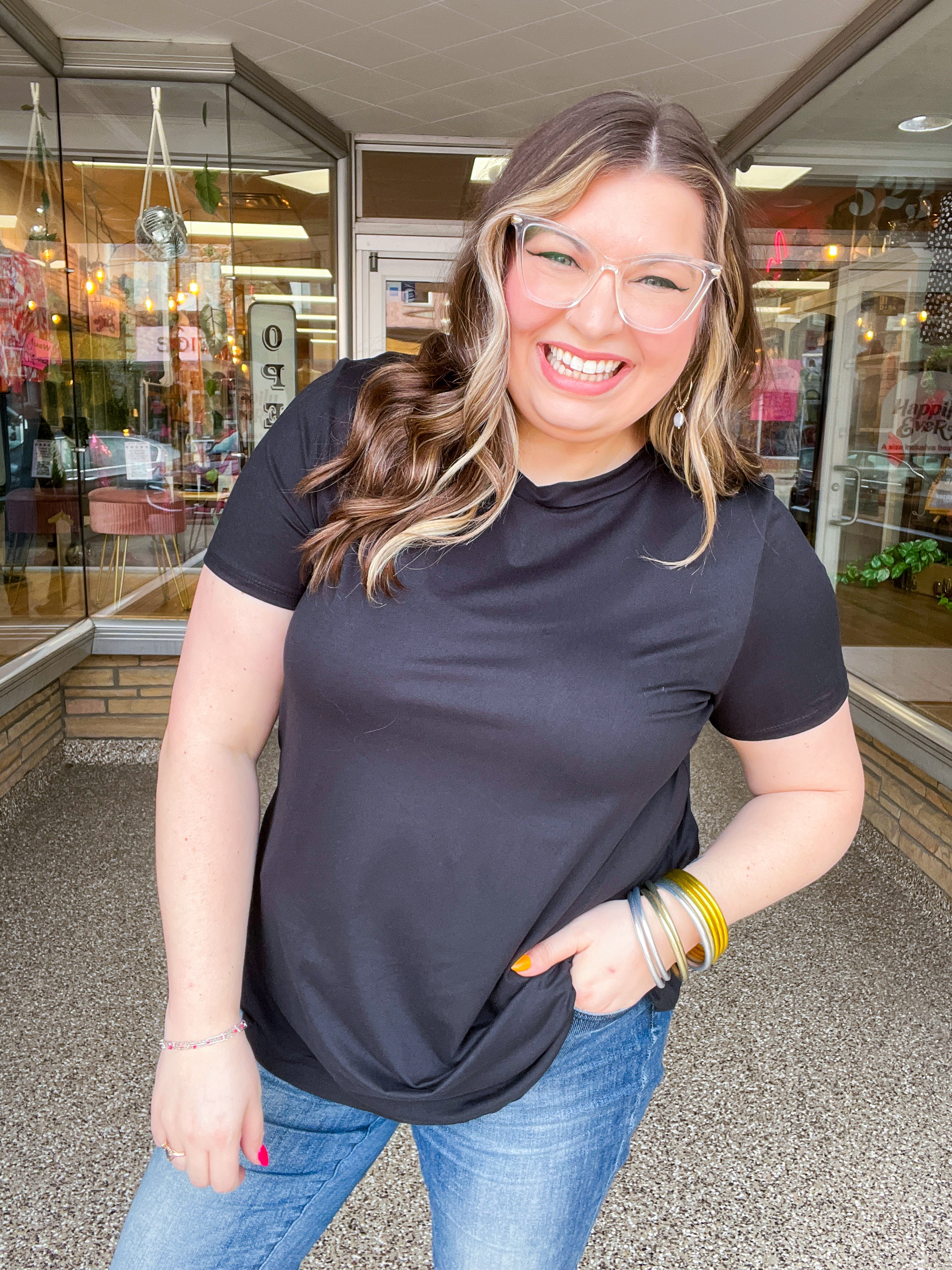 Butter Soft Bliss Tee in Black