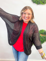 Countryside Comfort Cardigan in Black